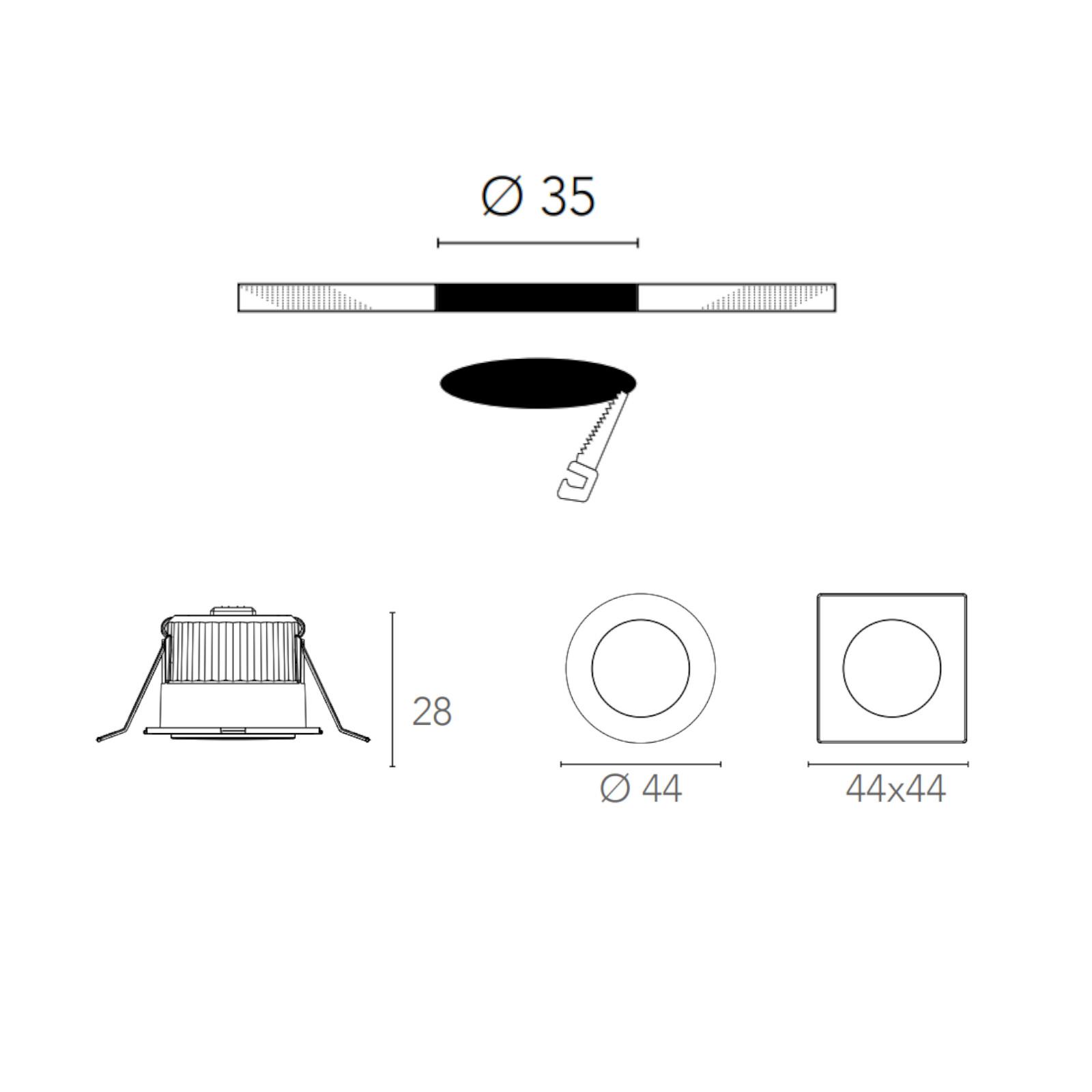 HEITRONIC Faretto Da Giardino A Spiedo 35904 - LED G4 Incluso, Vetro, Acciaio Inox, Nero, Altezza 60cm, IP67, Cavo 5m