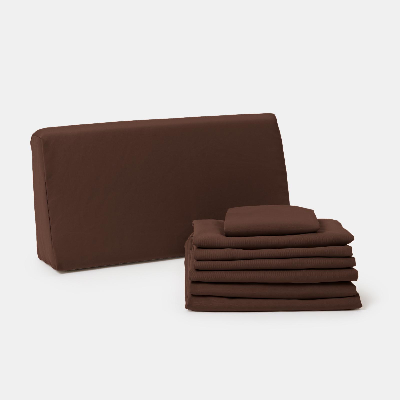 DK Homewares Set 4 Federe Cuscino 40x40 Cm Marrone Scuro, Broccato Jacquard Con Motivo Pavone, Decorazione Divano