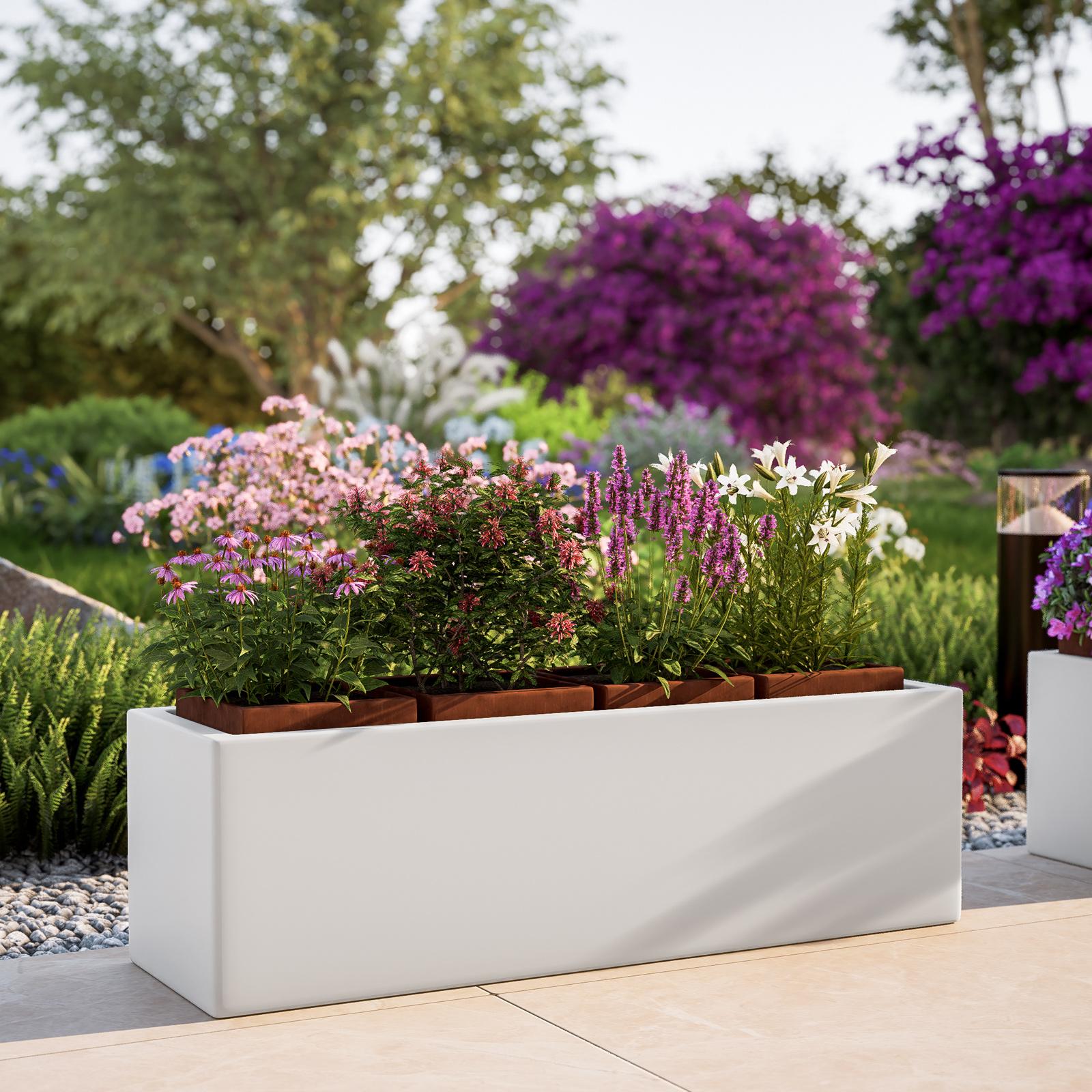 Yardwe 3 Pezzi Vassoio Vaso di Fiori Vasi di Fiori per Piante D
