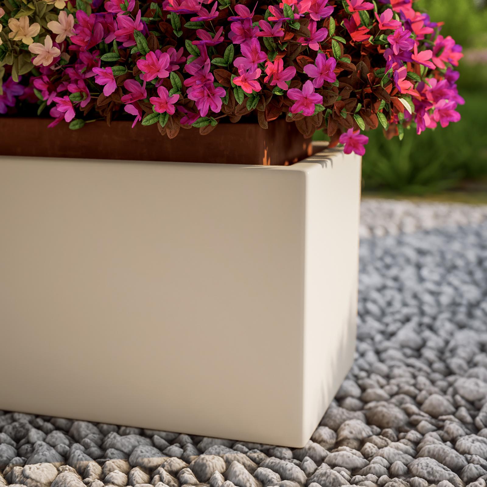 Yardwe 2 Set Vaso Di Fiori Fioriere Da Con Vassoio Vasi Da