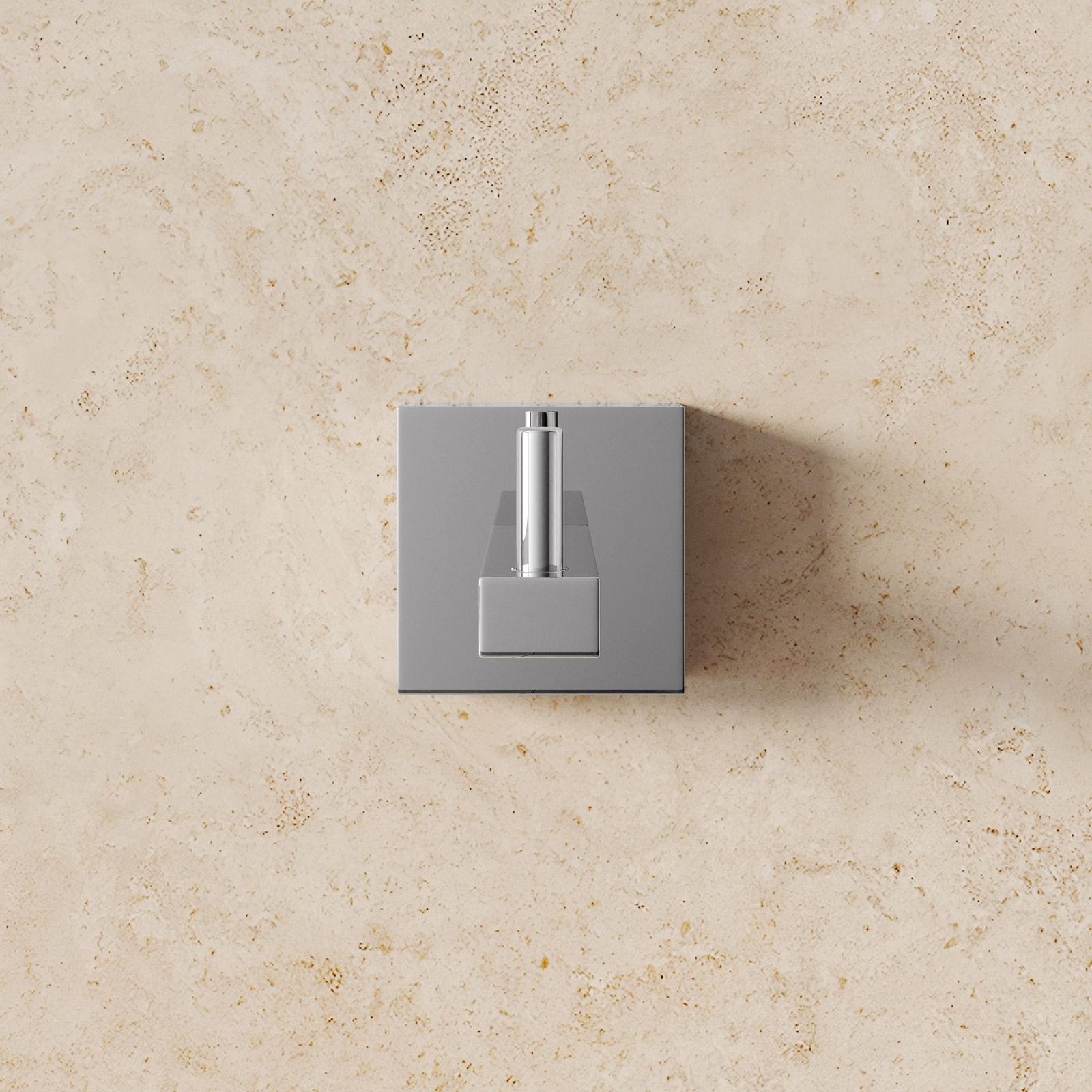GANCIO SINGOLO SERIE SKY PLASTICA FISSAGGIO A MURO COLORE BIANCO
