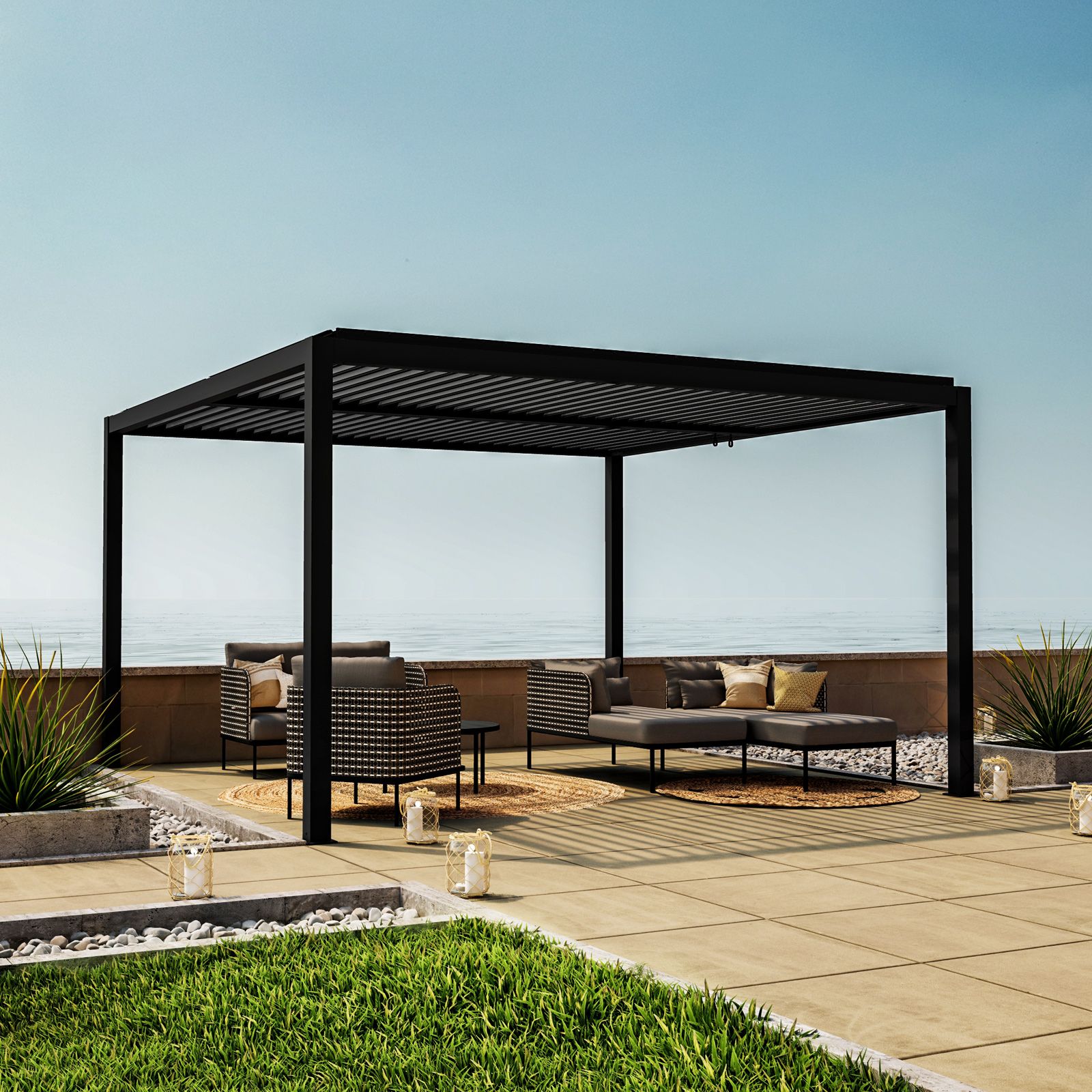 vidaXL Gazebo Professionale 4x4 m Verde 90 g/m²