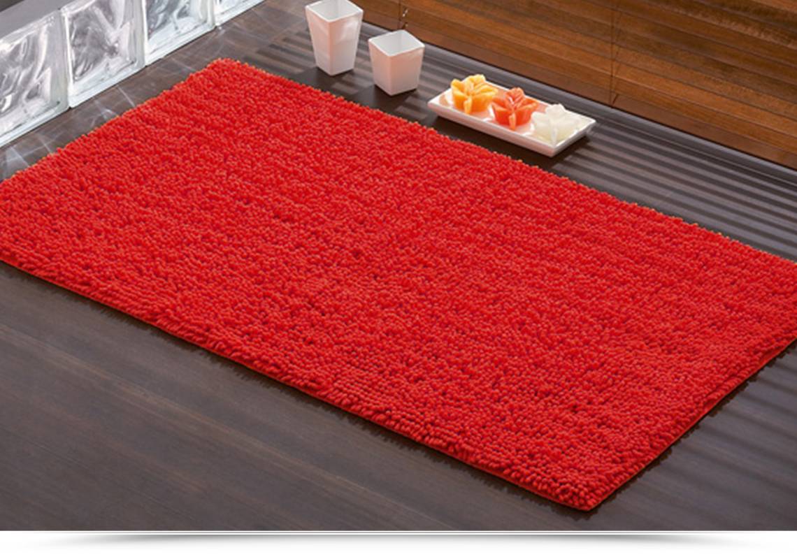 GEDY tappeto da bagno rosso cotone 100% 50x80 cm Tiziano