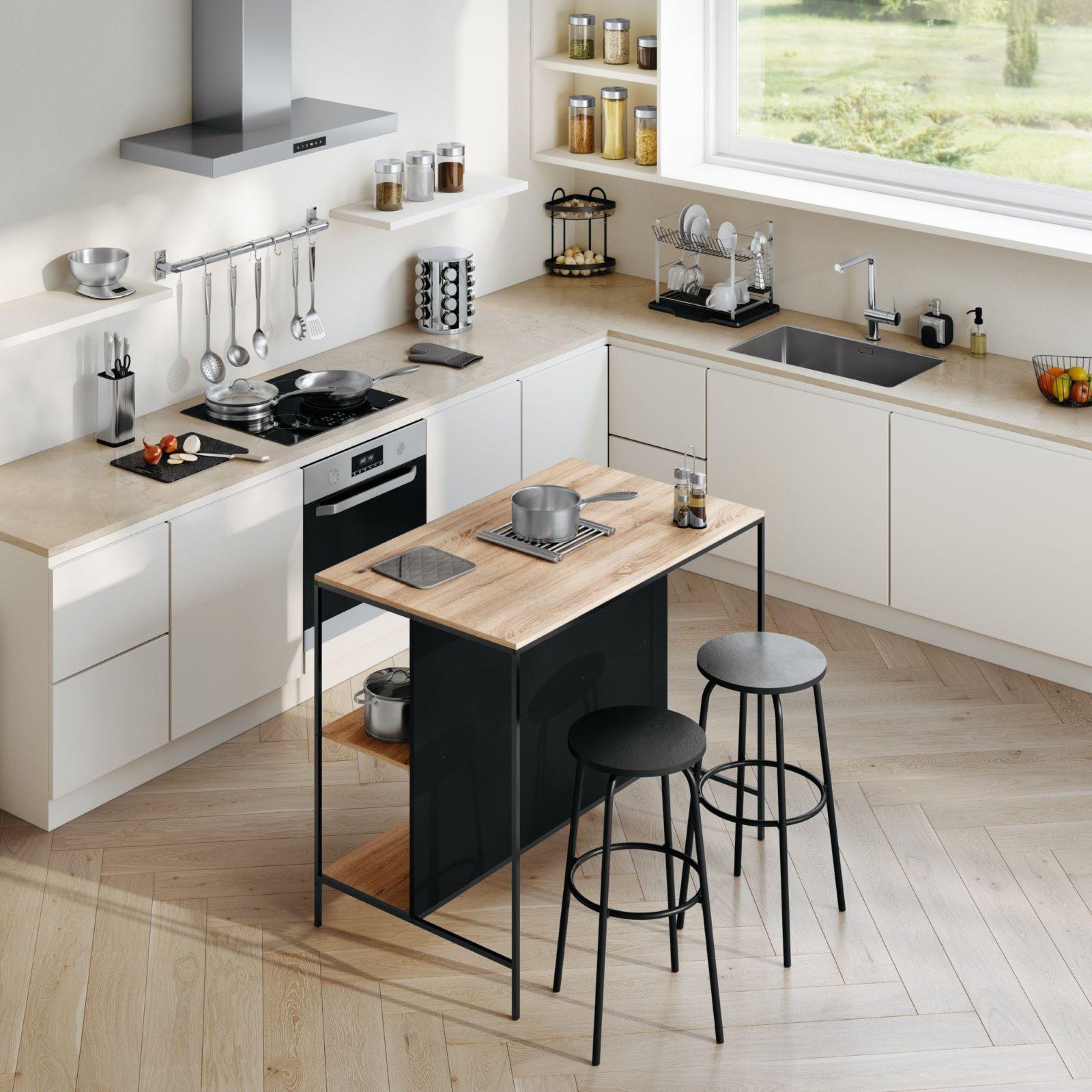 Tavolo Altezza Sgabelli Isola Cucina Sgabelli Cucina Rovere Isola - Main Image