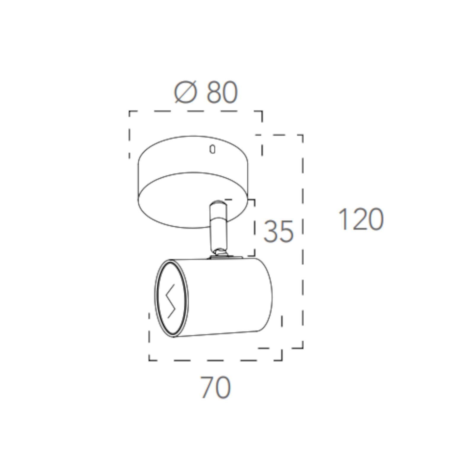 Faretto da Interno a LED in Metallo Nickel Opaco – acquista su Giordano Shop