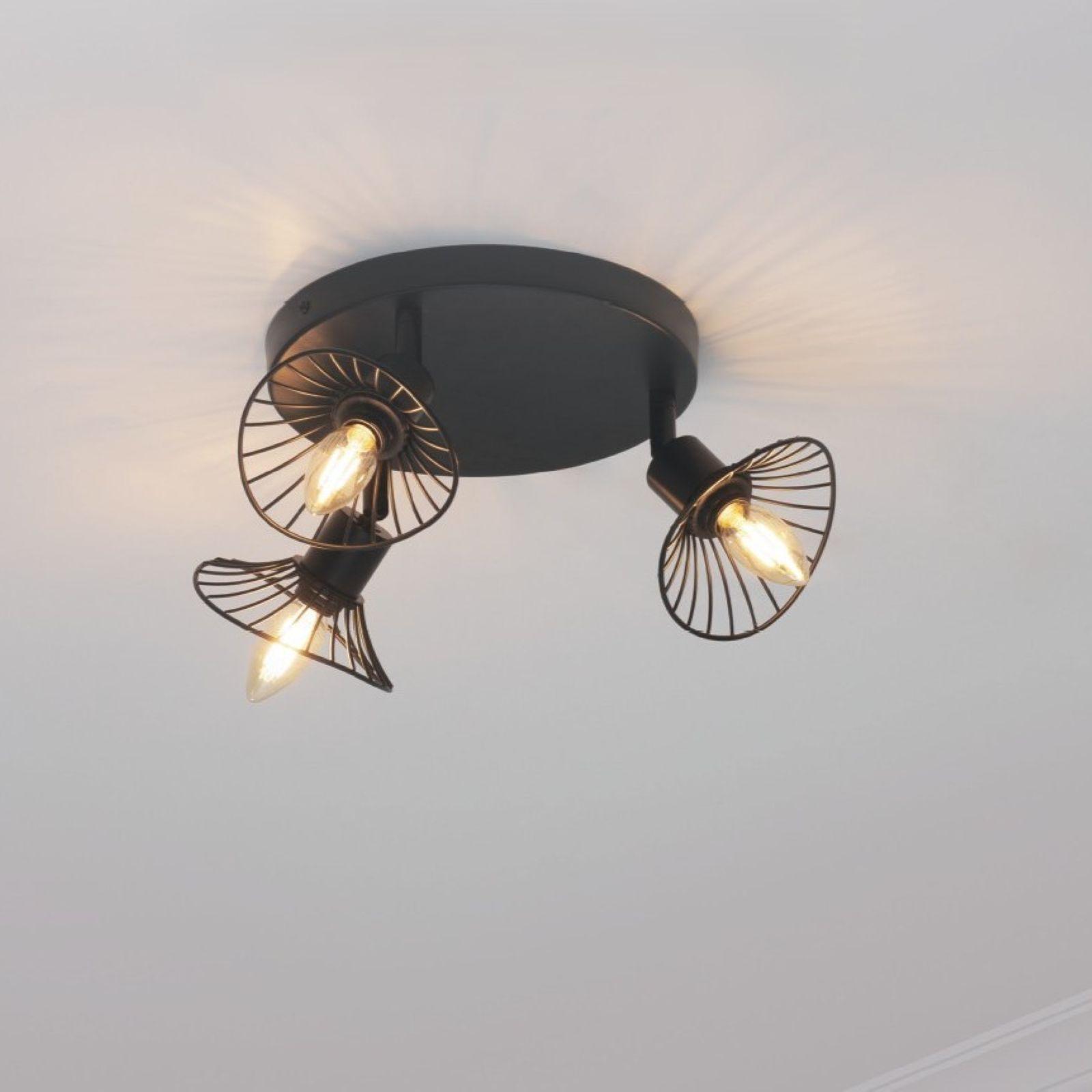 Moderno stile nordico in ottone in metallo lampada da soffitto in tessuto creati