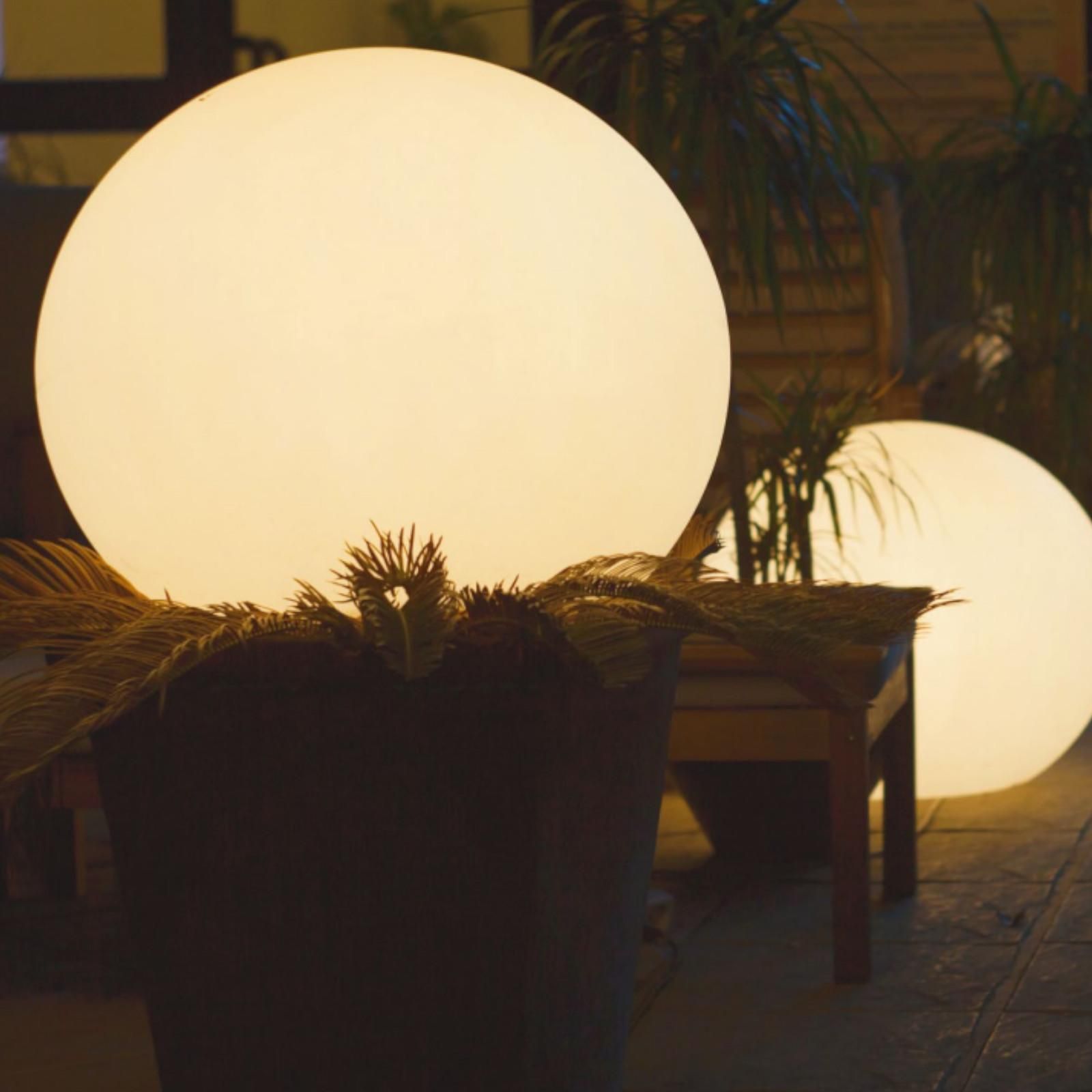 Sfera Da Giardino MARECO In Polimetacrilato, Diametro 200 Mm, Bianco Latte, Attacco E27, 40W – Lampada Decorativa Per Esterni