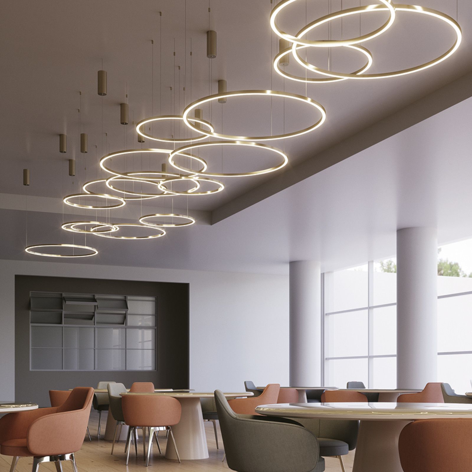 Lampada a sospensione Crutch con cilindro decorativo