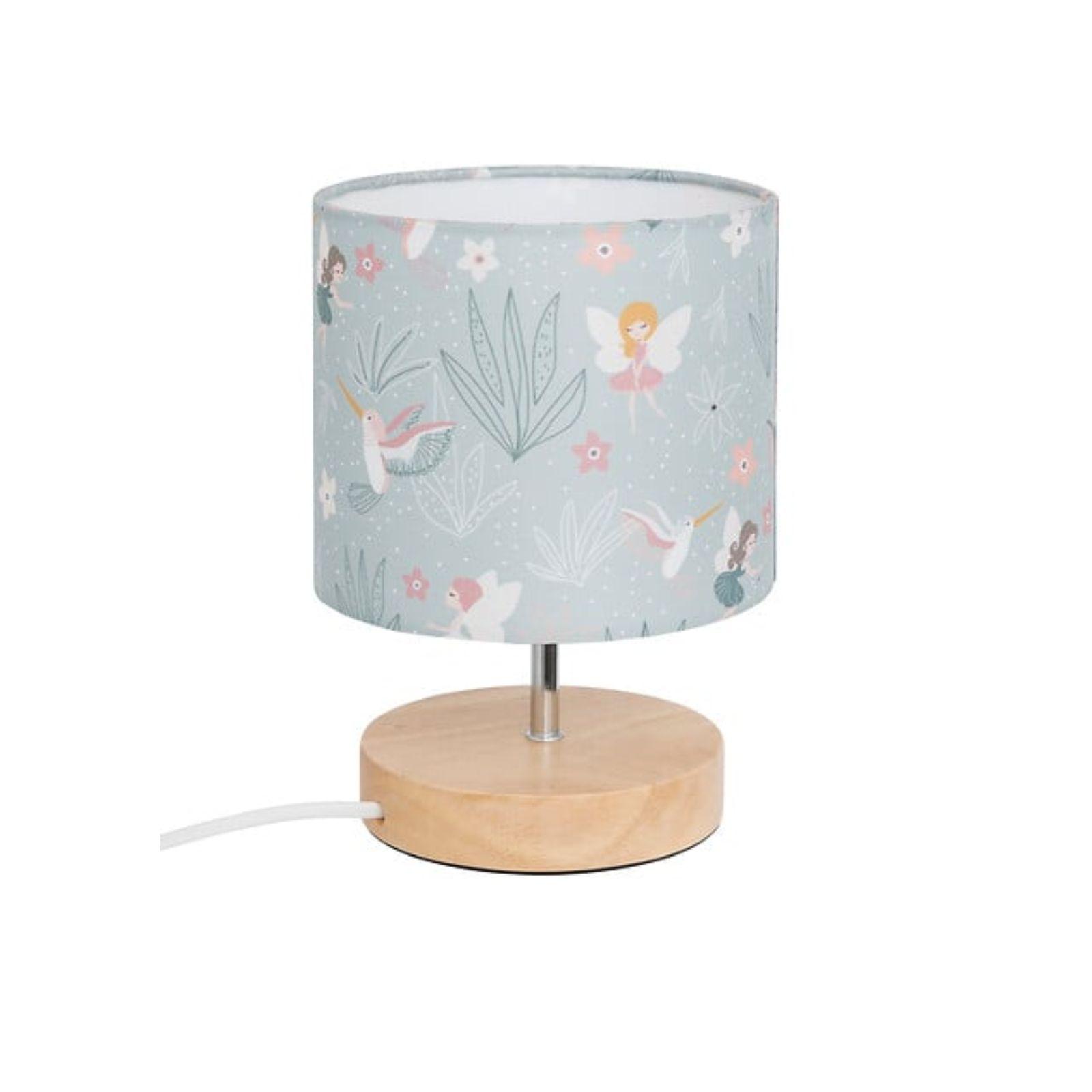 Mini lampada da tavolo in legno illuminazione per bambini piccoli con paralume i