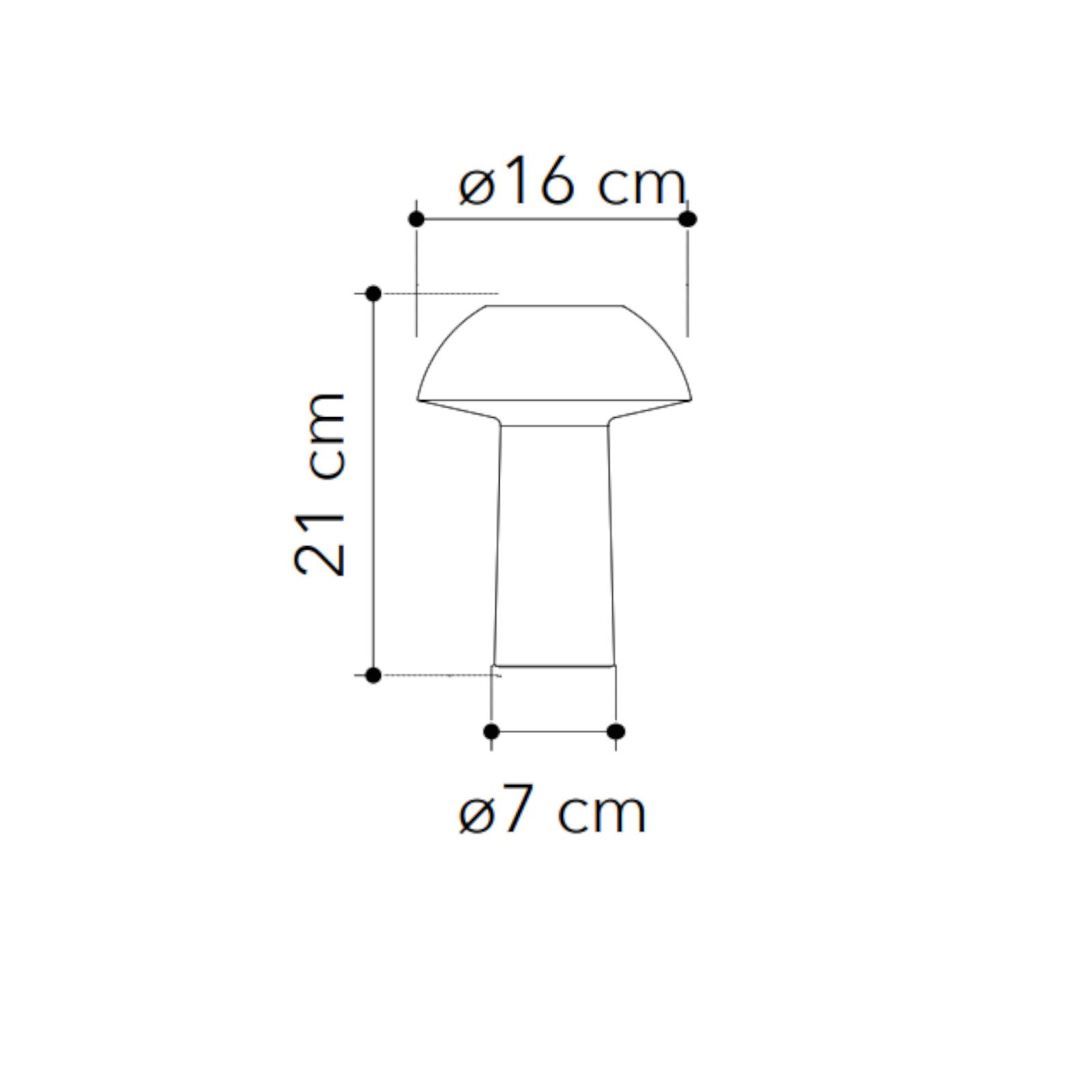 Lampada da tavolo ricaricabile BISTROT nero – TFT Home Furniture