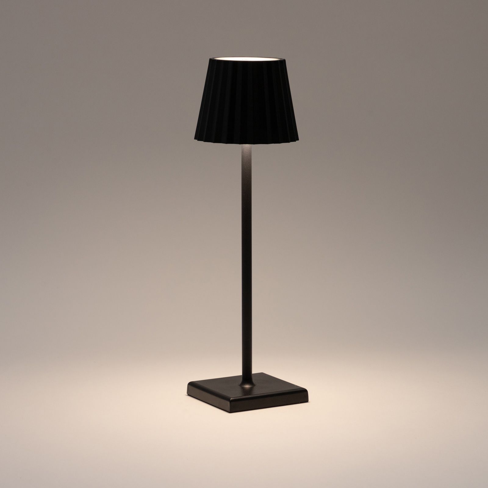 Antealuce Venice lampada da tavolo cromo paralume panna 45cm