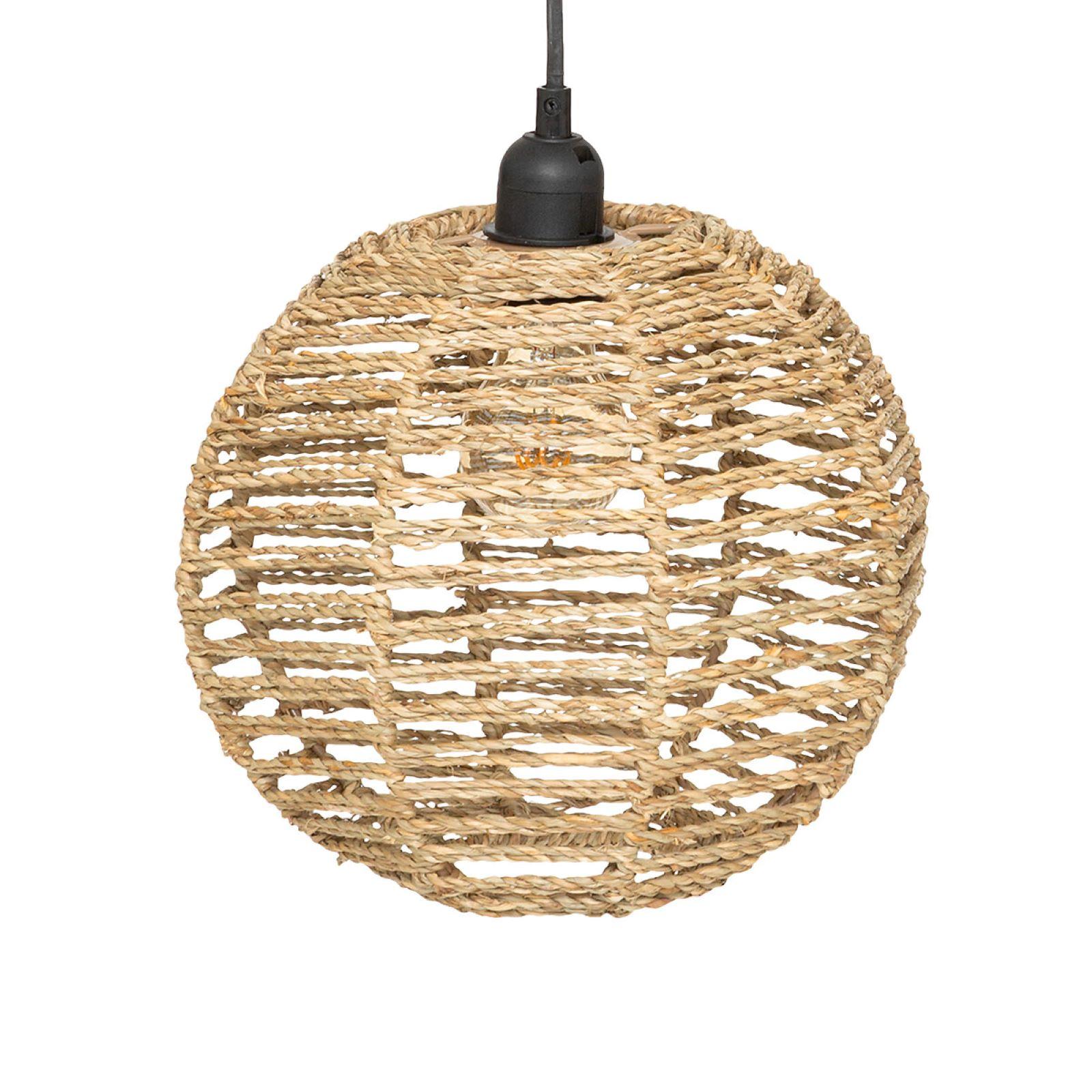 2 Paralumi In Rattan Intrecciato Stile Boho – Altezza 15 Cm, Con Anelli Adattatori, Per Lampade Da Terra/tavolo/soffitto