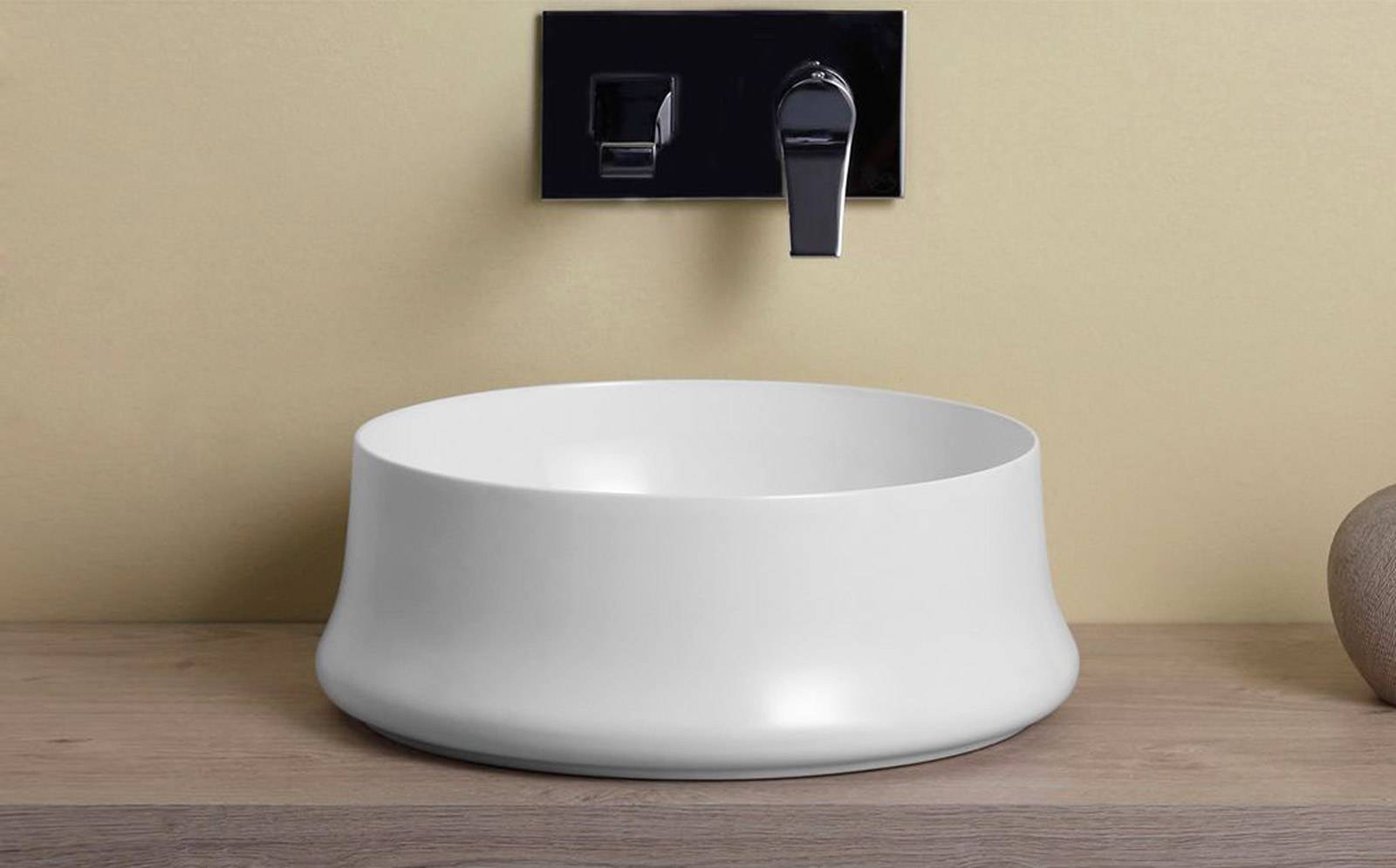 Lavabo alto da appoggio lavandino tondo 42 cm SH10 Sharp Simas