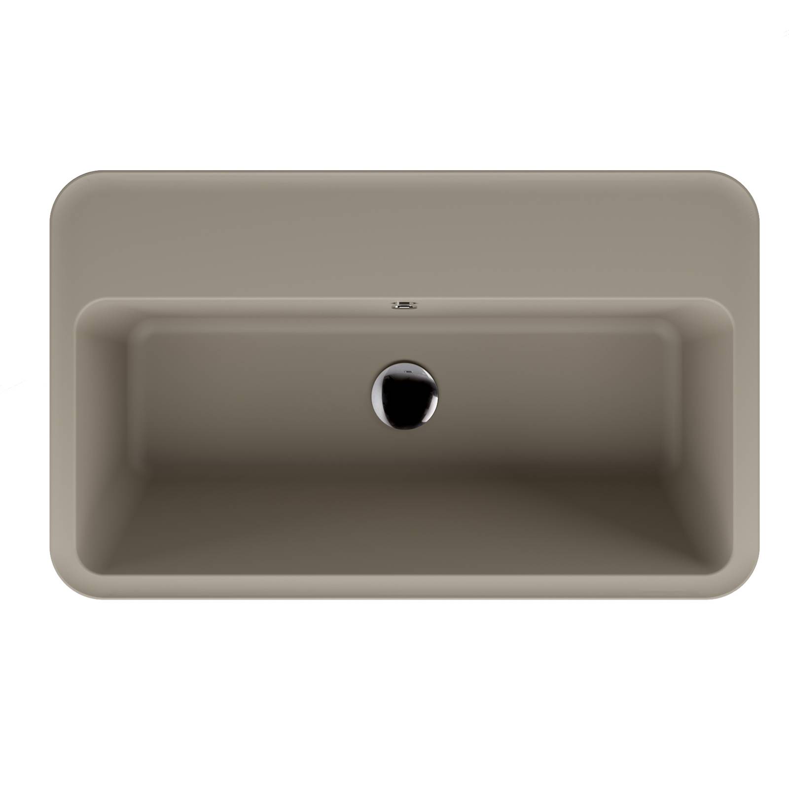 Lavabo in ceramica Wynn di Colavene 70x40x25 cm monoforo per lavanderia o  esterni