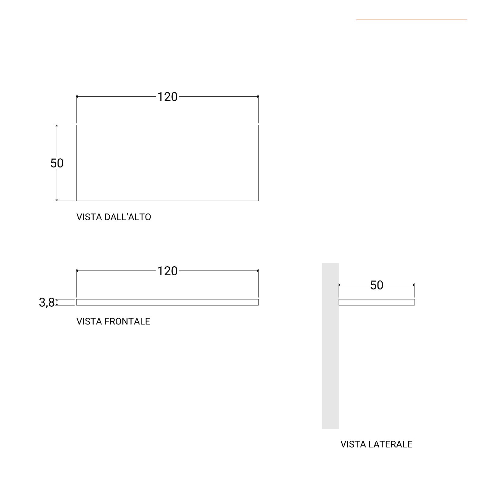 Lavabo 120 cm bianco opaco con mensola inferiore rovere africa - Agua