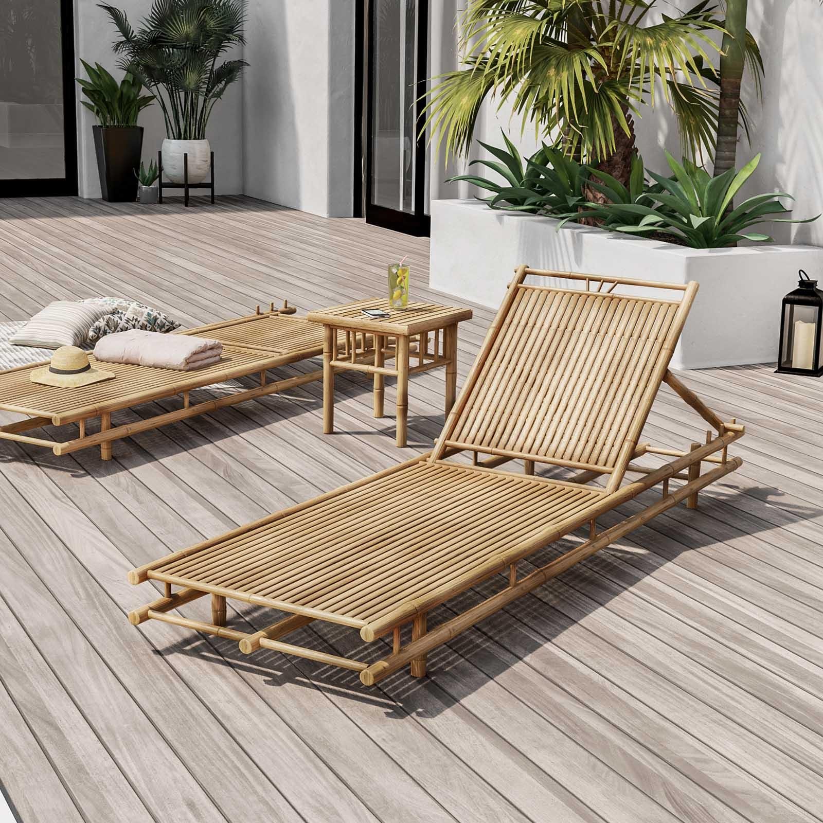 Sdraio Da Giardino In Legno Brigros Estosa Lettino Prendisole Da