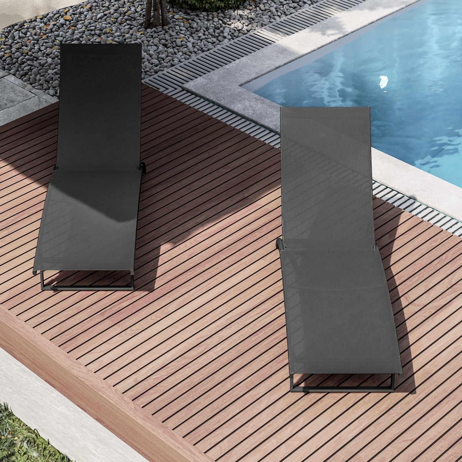 Pratiko Life SRL SPIAGGINA Dany con Cuscino Alluminio Blu Melange Relax  Sole, Metallo, Unica : : Giardino e giardinaggio