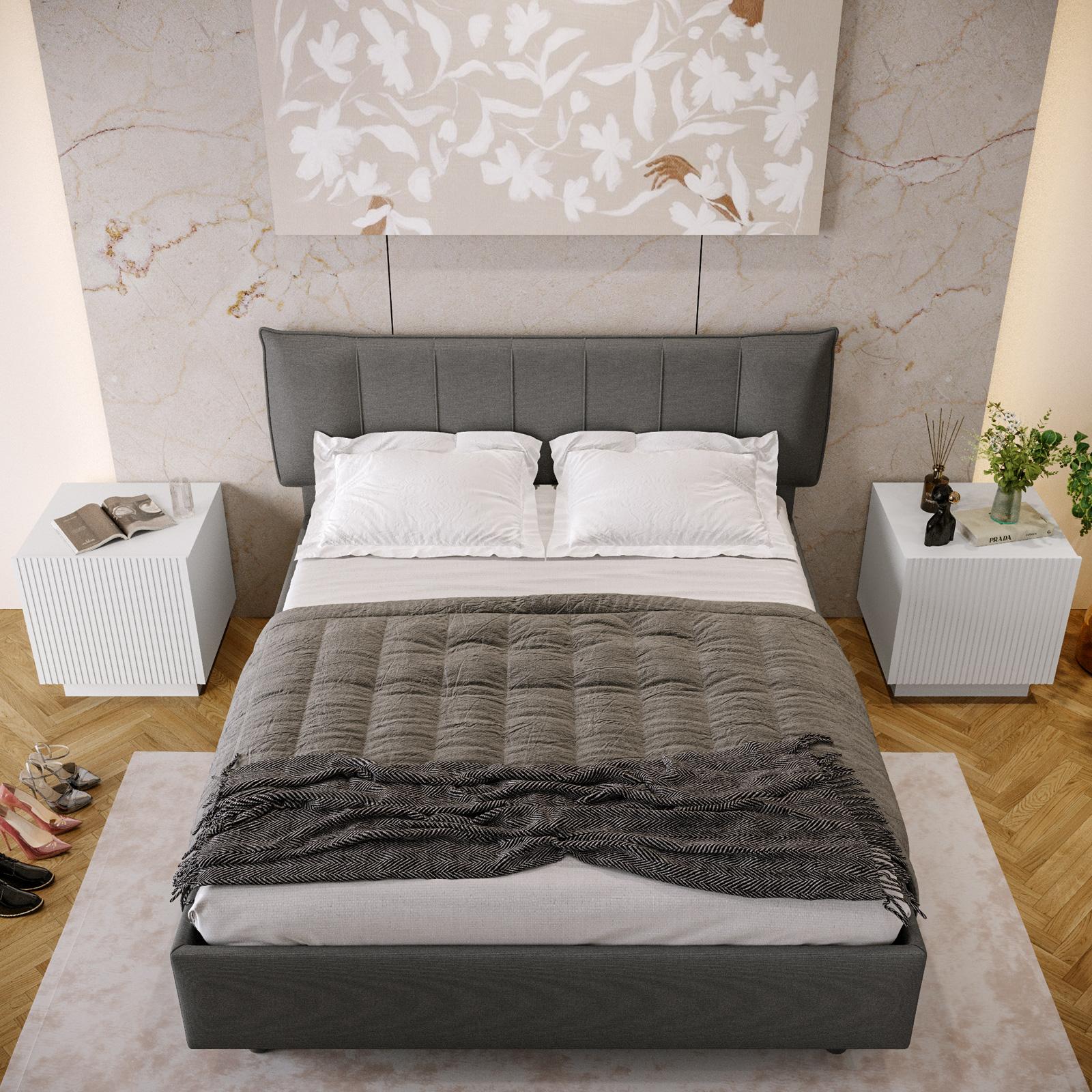 Letto Imbottito Bealife 120x200cm - Con Testiera, Base A Doghe, Beige - Foto 10