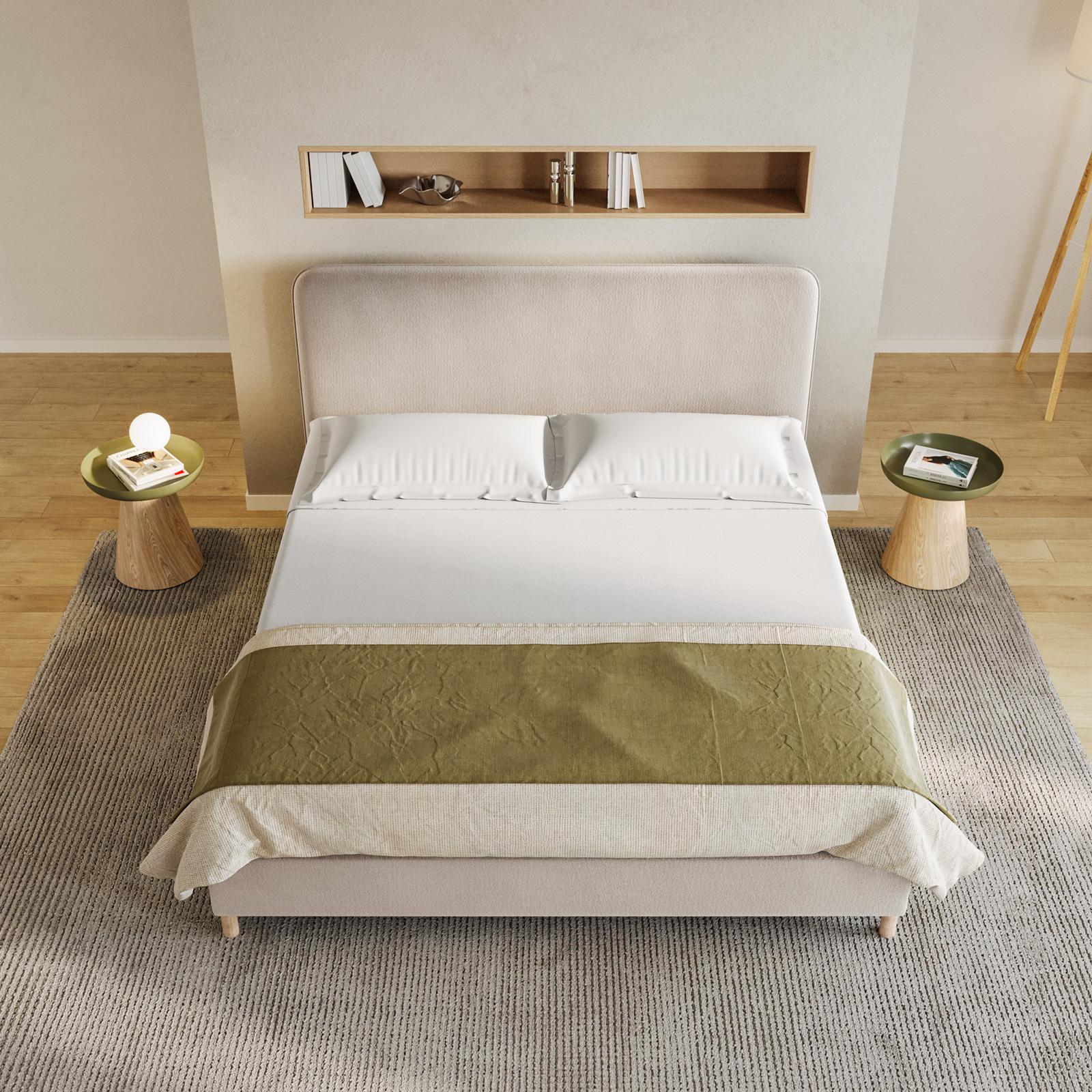 Letto Completo 150x180 Cm - Materasso Viscobrown + Rete + Gambe | Reversibile E Confortevole - Foto 4