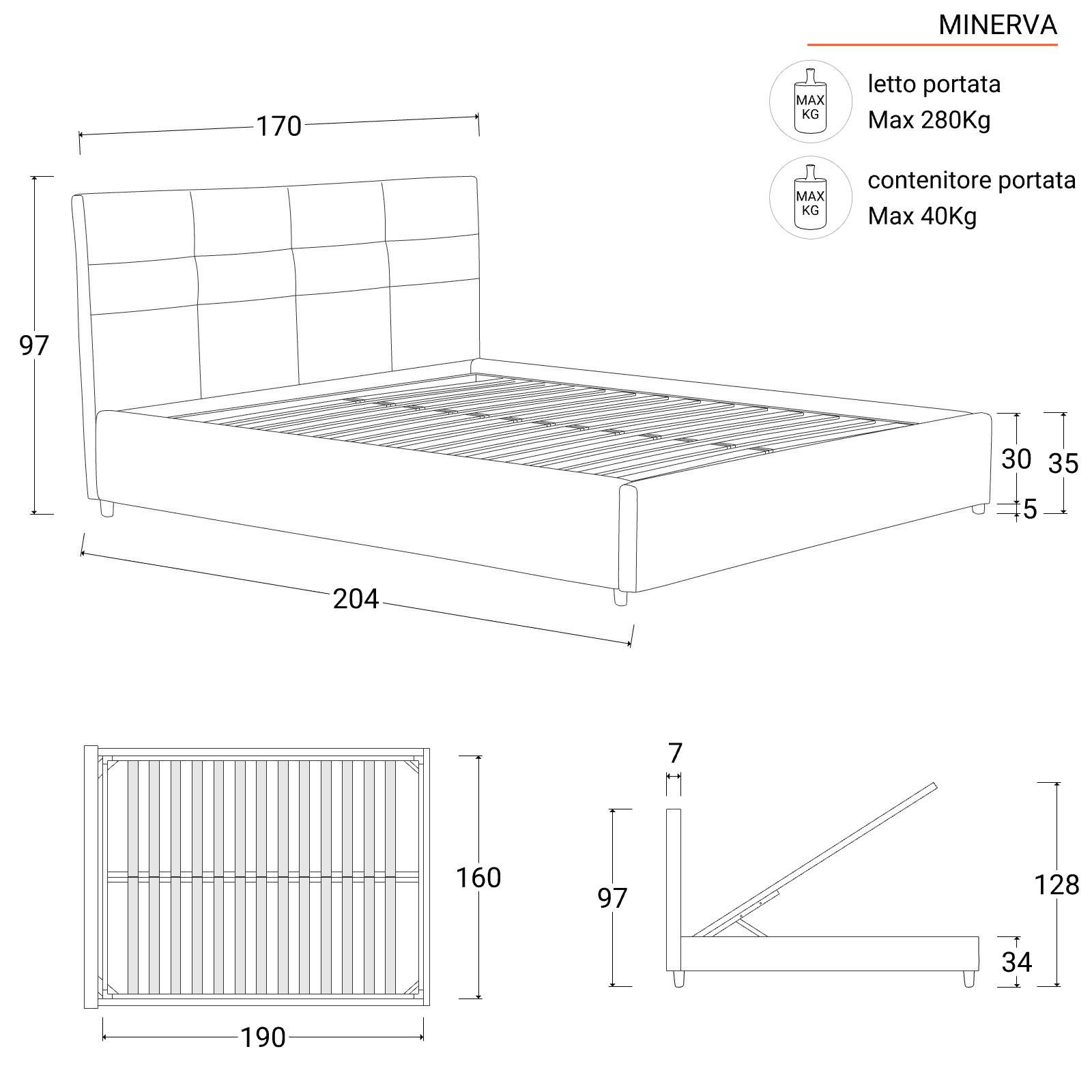 Letto matrimoniale Catina mis l 160 x 190 Artigianale con uno sconto  IMPERDIBILE