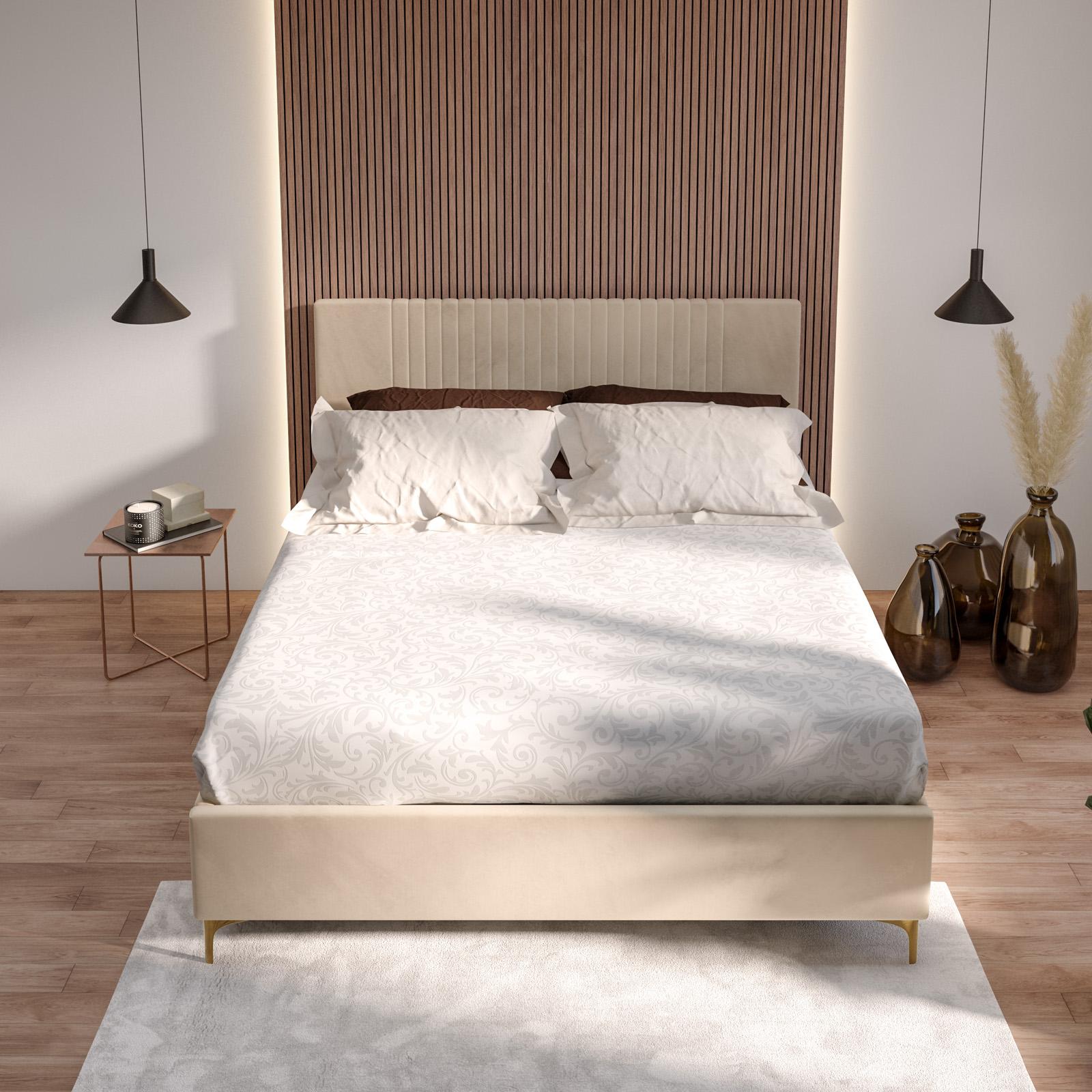 Deghi Letto Contenitore Tortora Letto Matrimoniale 160x190 Cm In