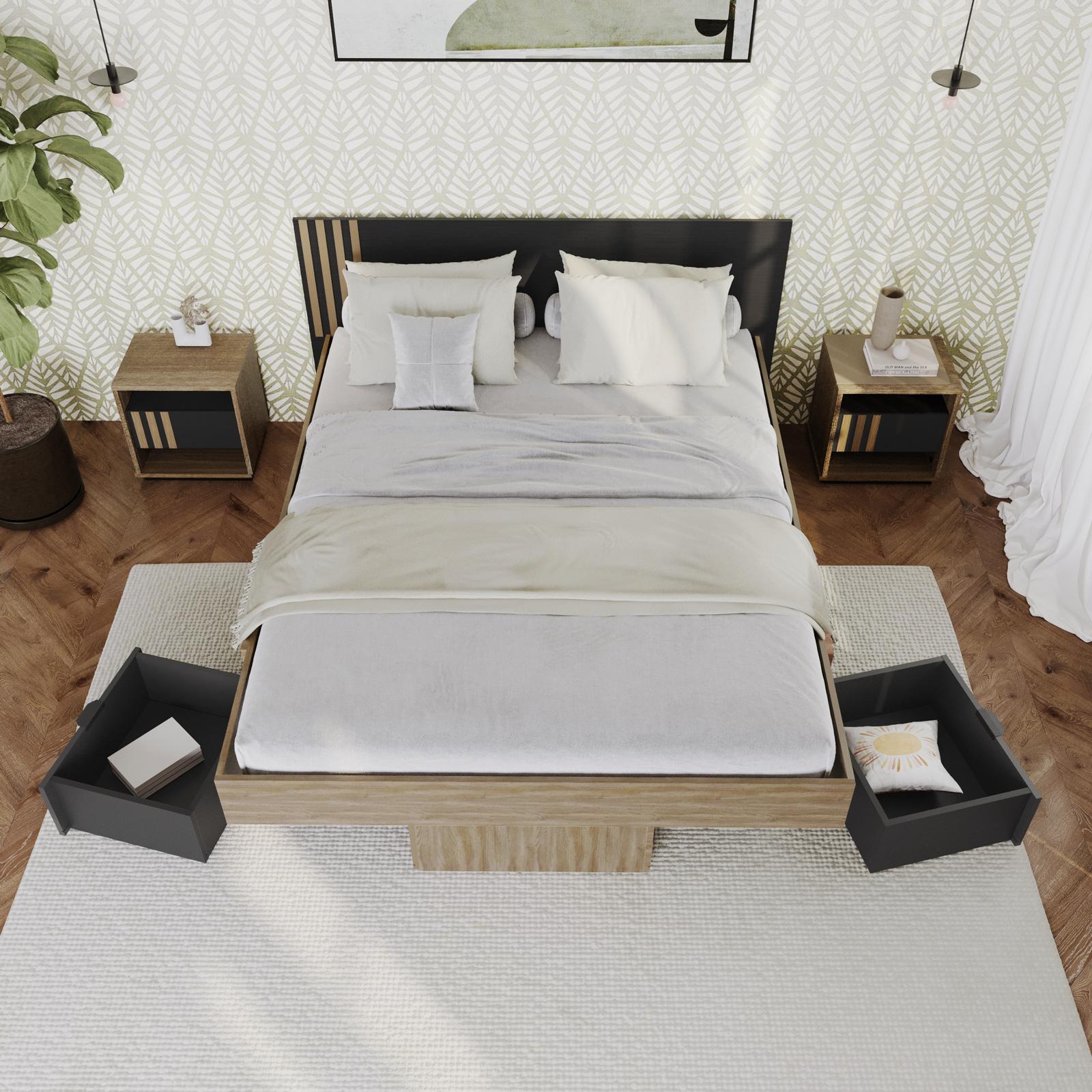 Du Monde Letto Con Testata In Velluto Letto Matrimoniale Velluto Letto Con  Contenitore E Testiera