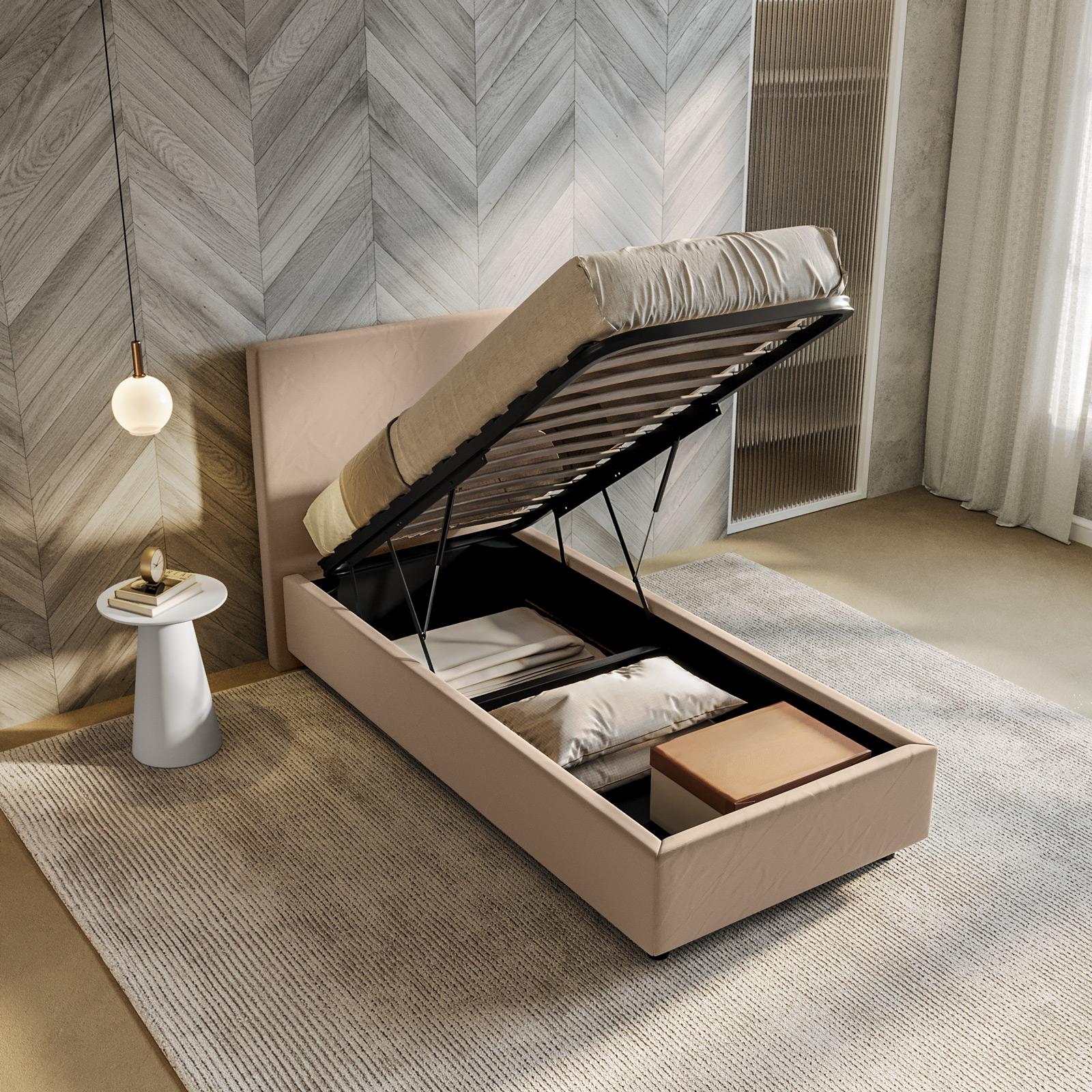 Letto Matrimoniale Letto Contenitore 190x80 Singolo 80x190 Letto