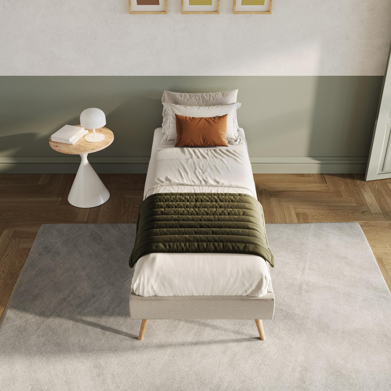 Legno Struttura Letto 80x200 Letto Singolo Sommier 80x200 Cm In