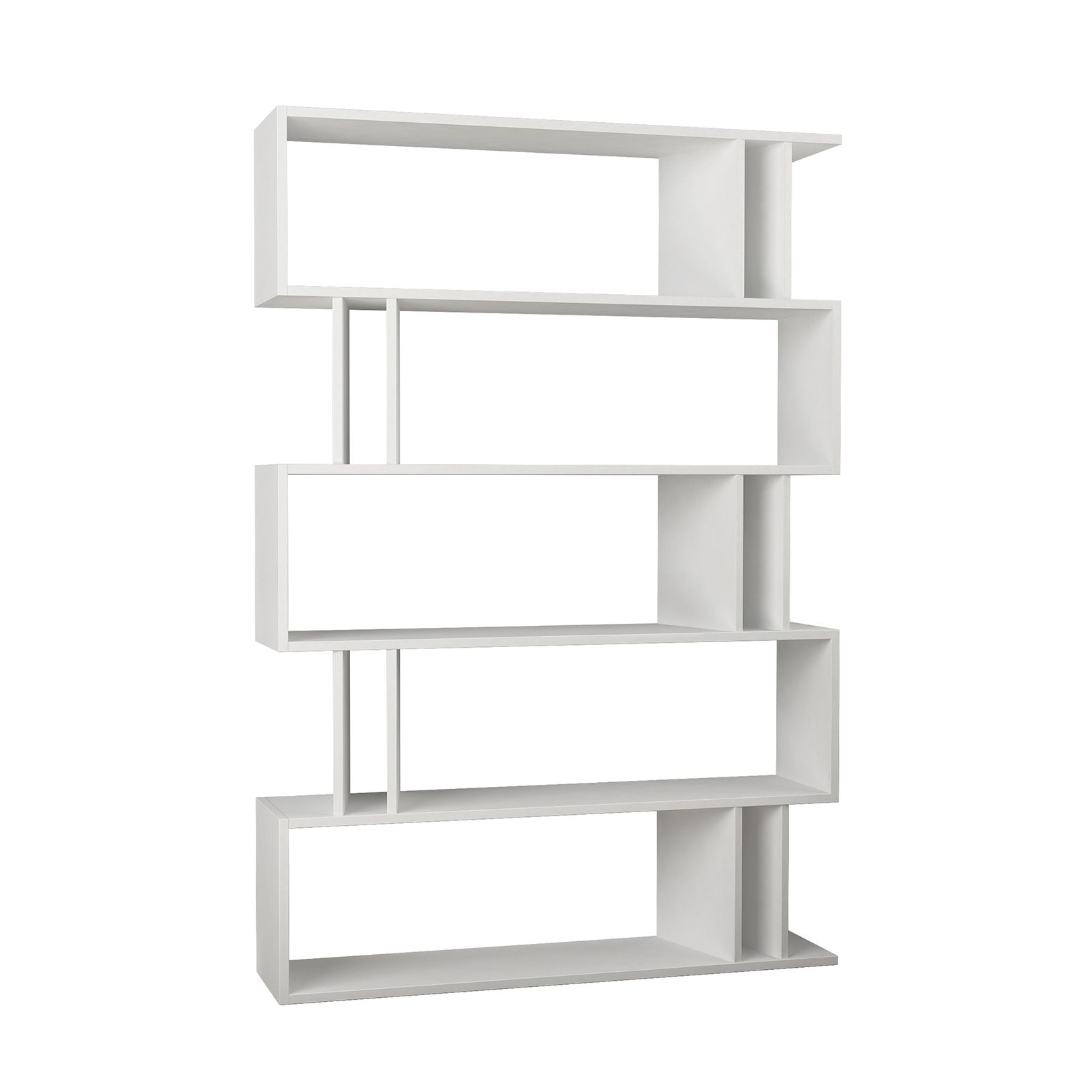 Libreria 125x129h cm in legno bianco - Kantiko