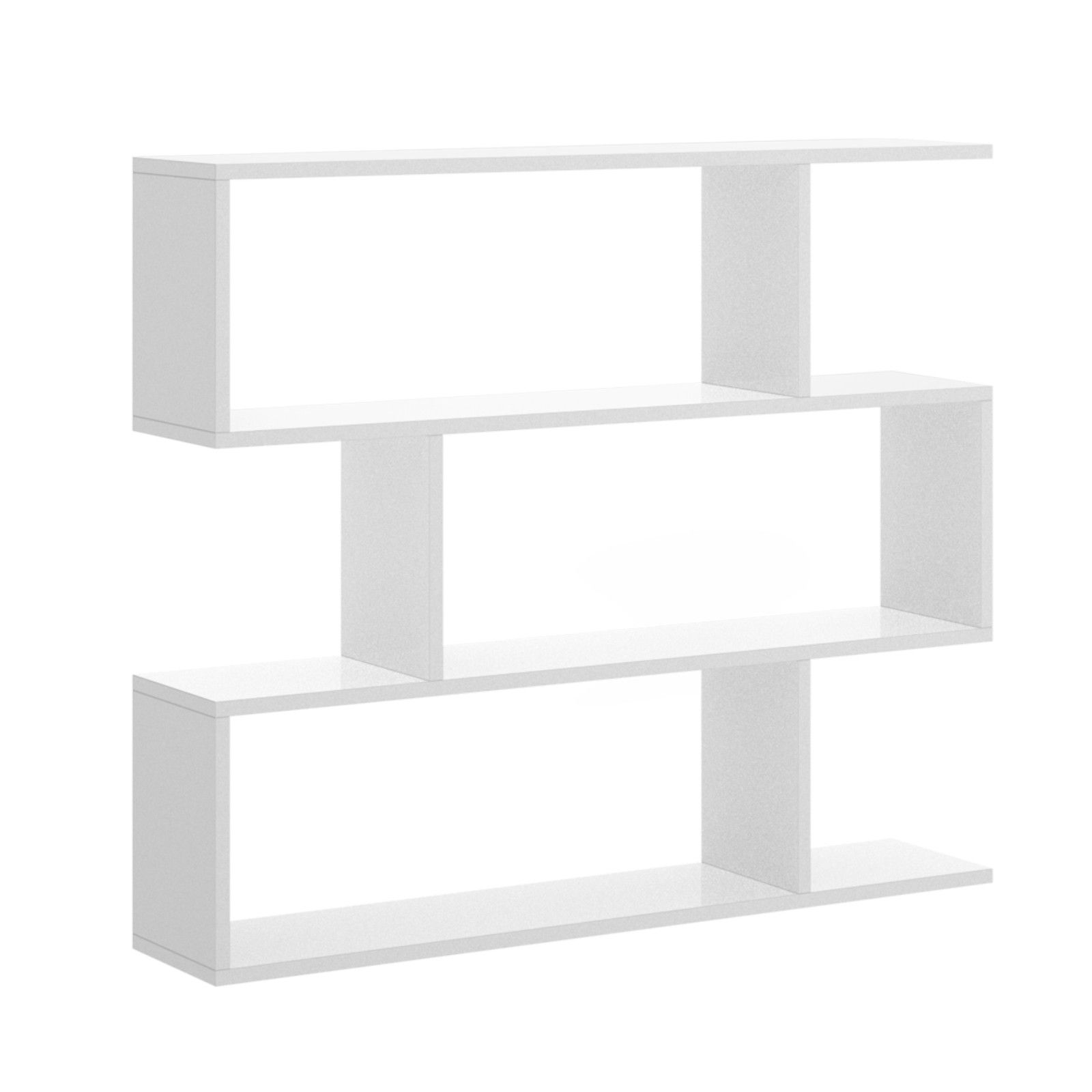 DecHome Libreria Design Scaffale In Legno 80x24x191 cm colore Bianco -  831037GT