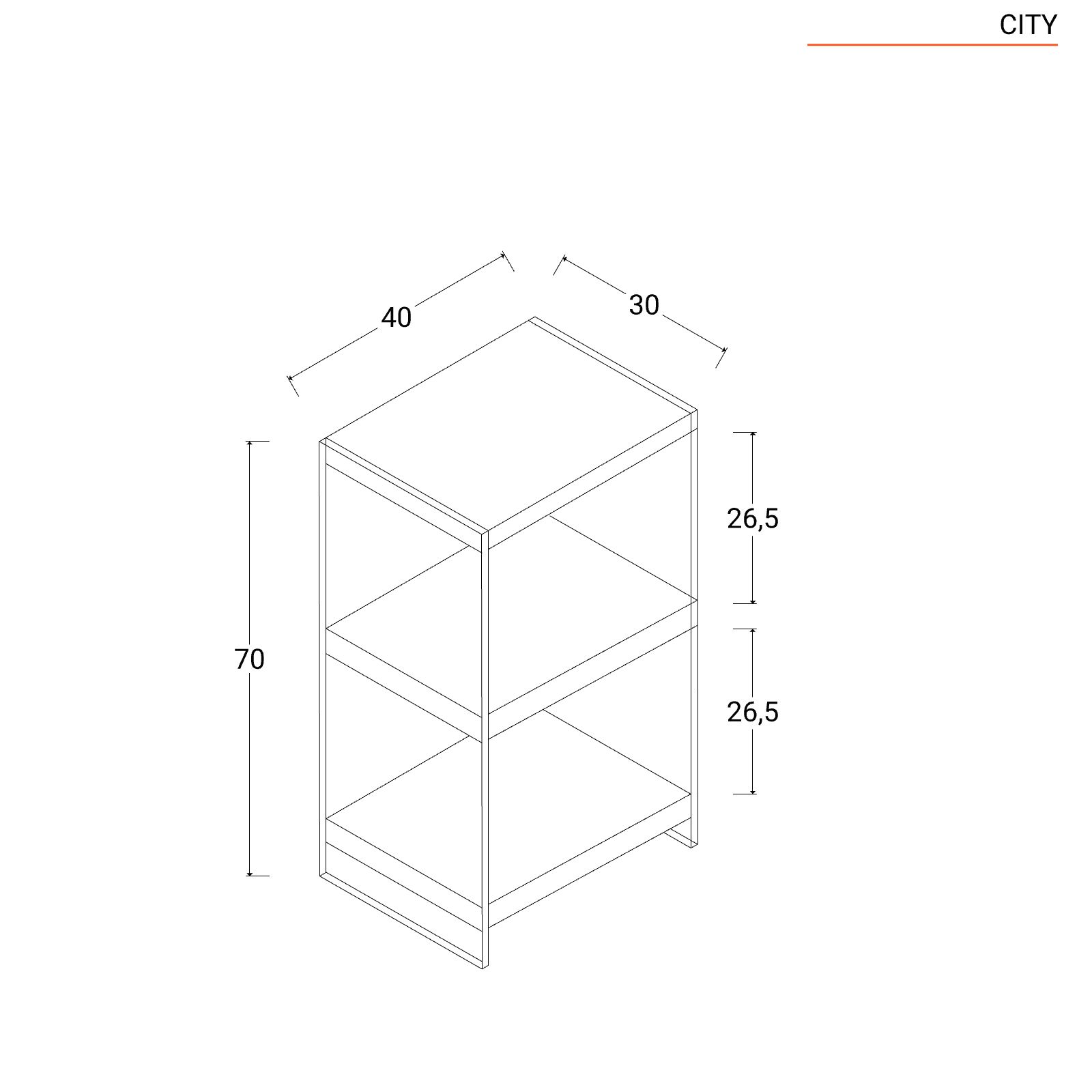 Libreria 90x180h cm in vetro temperato con ripiani e cassetti bianco e  rovere - City