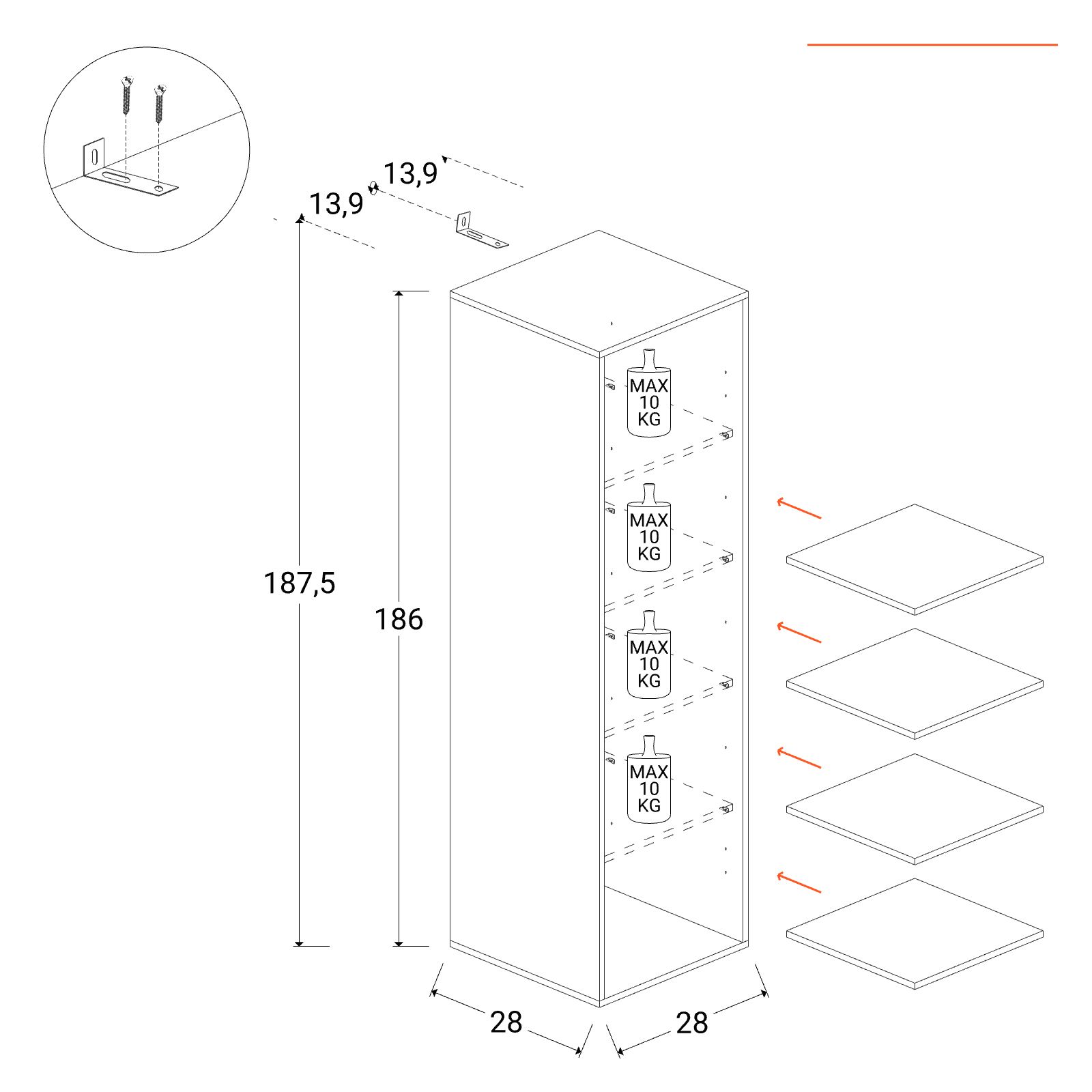 Icona in Legno con Antine cm 18x22 NM - 575780