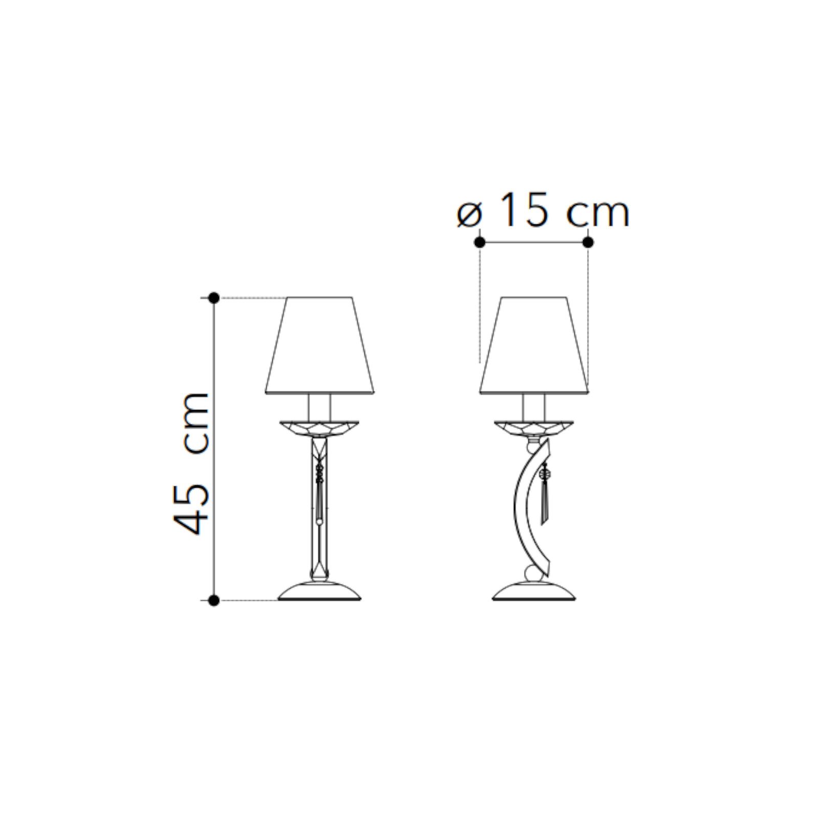 Lampada da terra Felix in Metallo Bianco opaco con paralume in Tessuto