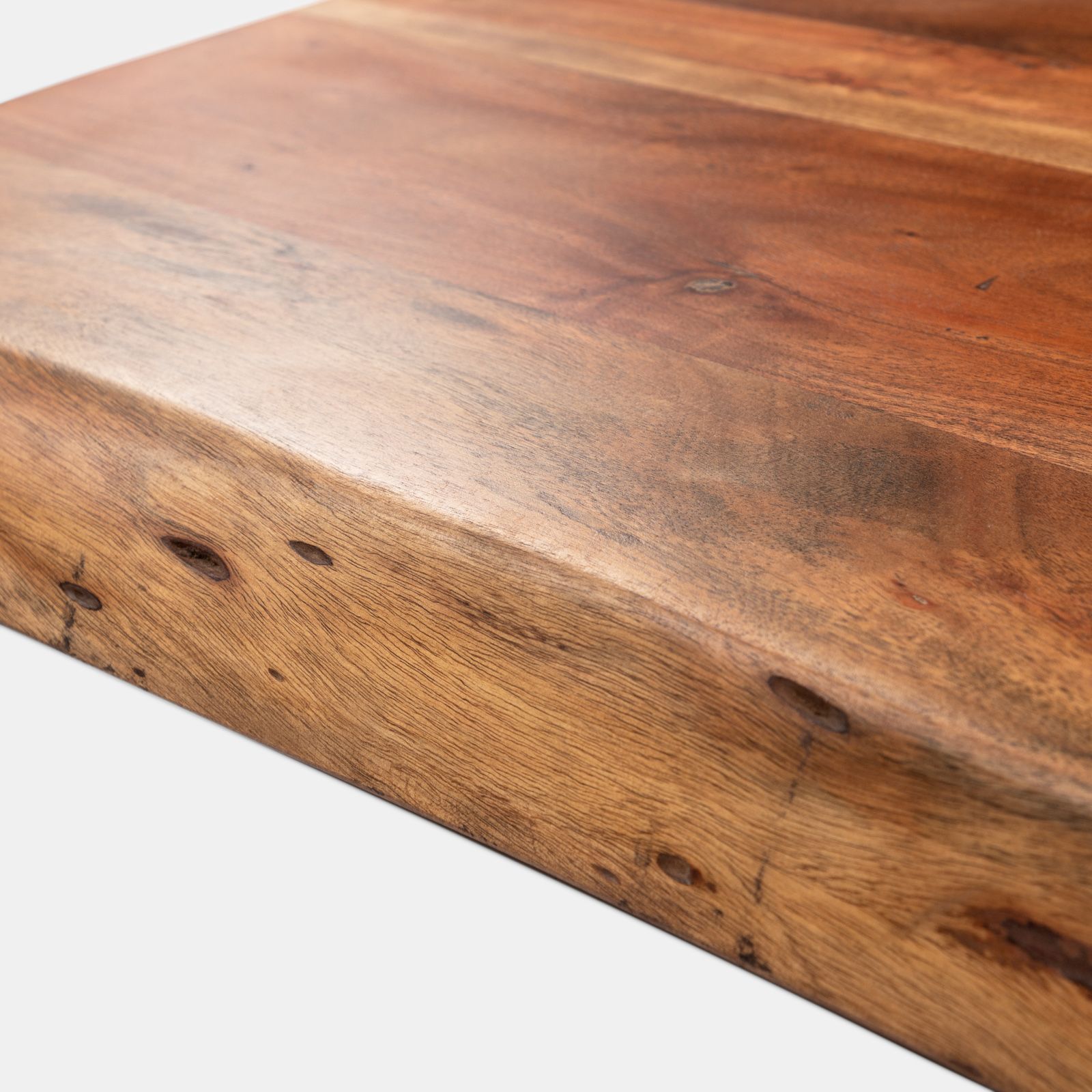 Tavolo 200x100 cm piano in legno di acacia 26 mm e gambe a U 8x4 in