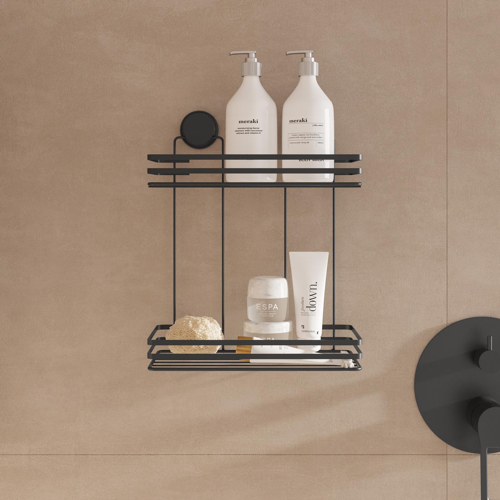 IDesign York Lyra Portaoggetti Doccia, Metallo, Beige, 5x5x5 cm | Leroy Merlin
