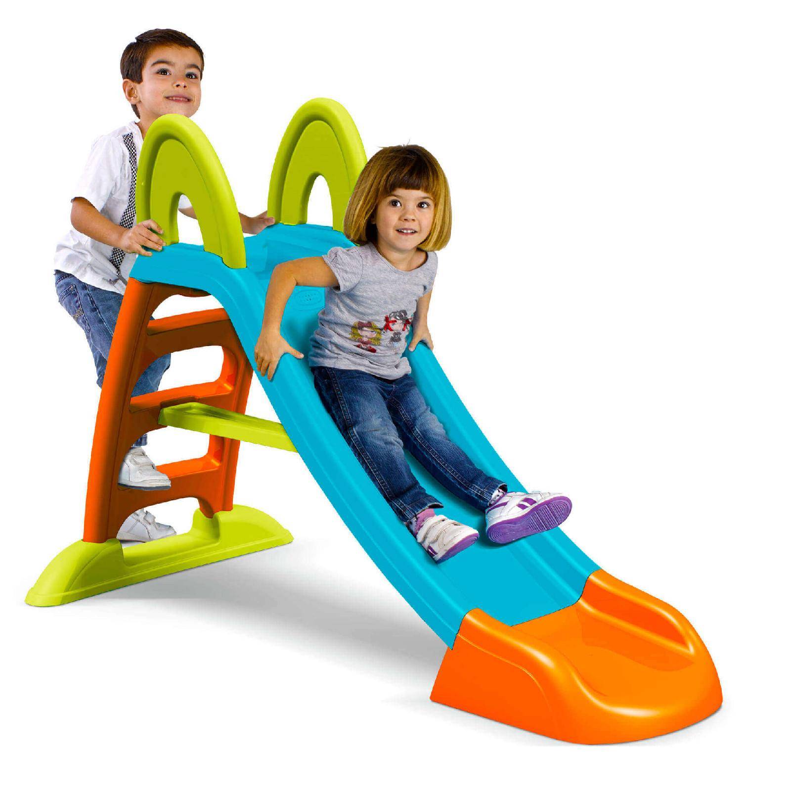 Scivolo per bambini gioco da giardino con innesto per acqua Slide Ten