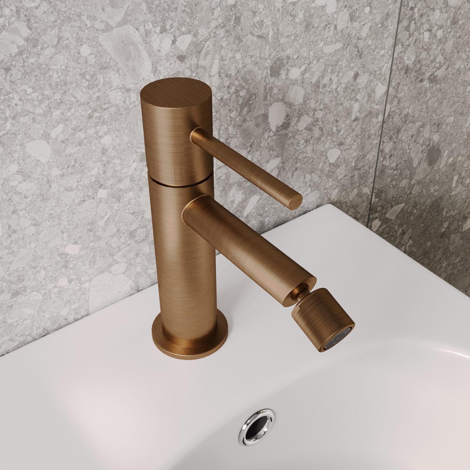 Rubinetto Monocomando Per Bidet PAINI Gaia 306 - Scarico Automatico, Finitura Cromata Brillante, Made In Italy