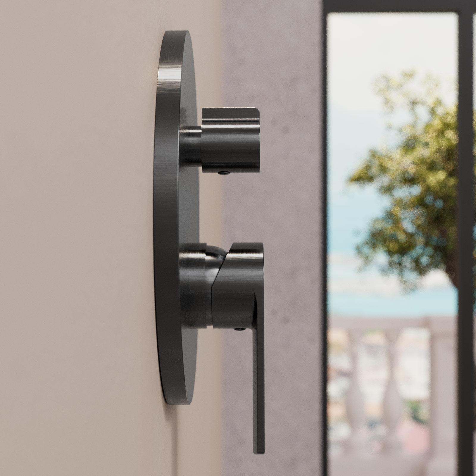 Pannello Doccia 6 Funzioni Con LED - Termostatico, Acciaio Inox, Doccia A Pioggia E Massaggio - Foto 6