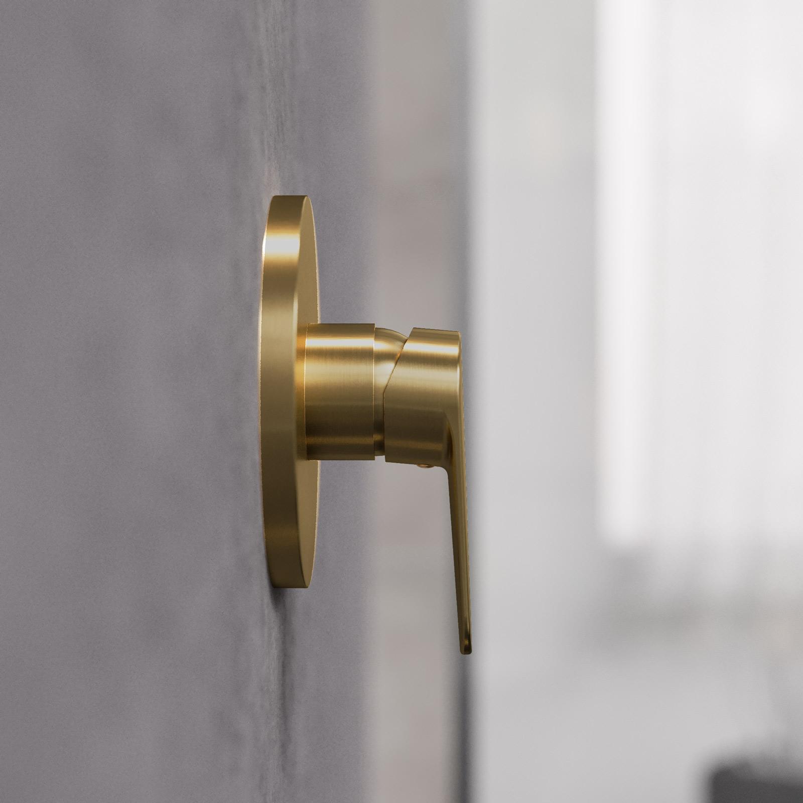 Portaspazzolini Da Parete In Ottone E Ceramica | Set Con 2 Bicchieri, Design Vintage Oro E Bianco | Accessorio Bagno Salvaspazio
