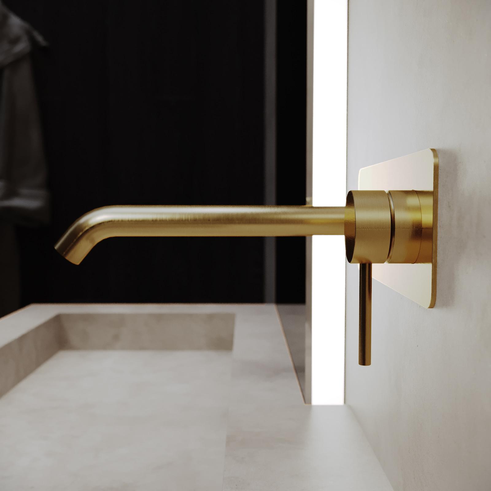 Rubinetto Per Bidet Oro Spazzolato Jacuzzi Serie Illumina Per Piletta Click Clack 54216132
