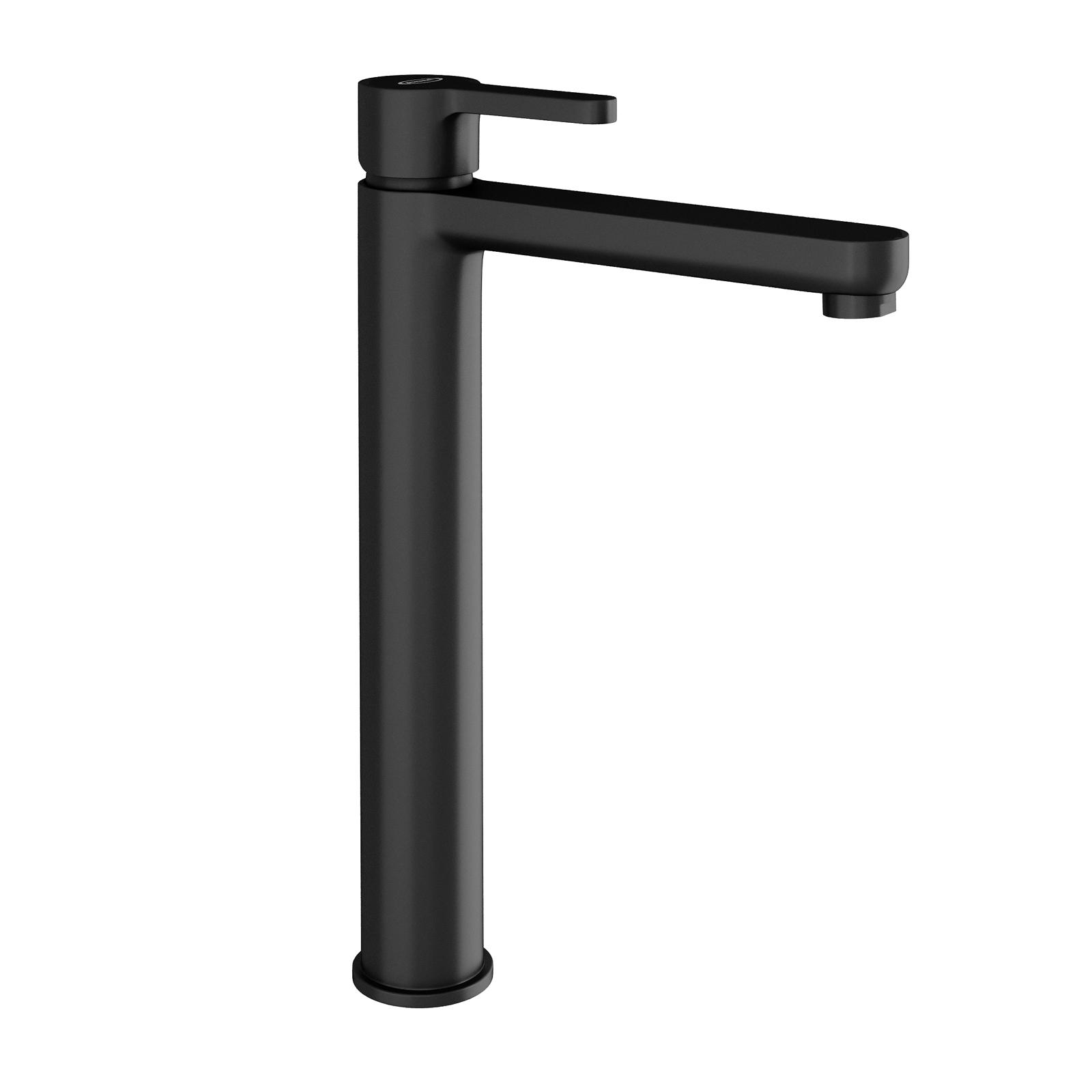 Rubinetto Lavabo Bagno A LED | Nero Opaco, Spruzzatore Estraibile 60 Cm | Display Digitale Temperatura | Installazione 1 O 3 Fori