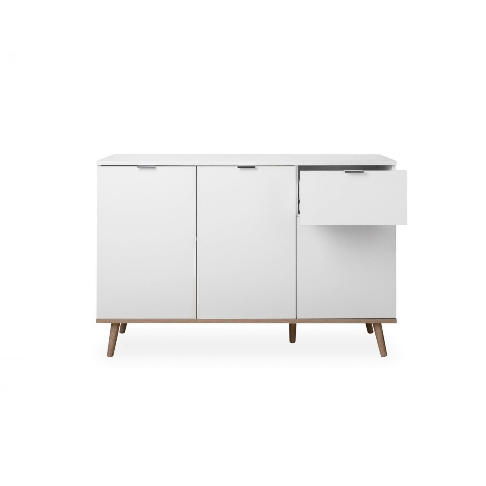 Mobile Ingresso 13Casa Hola A3 - Con Specchio, Appendiabiti E Cassettino, Bianco/Rovere - Foto 11