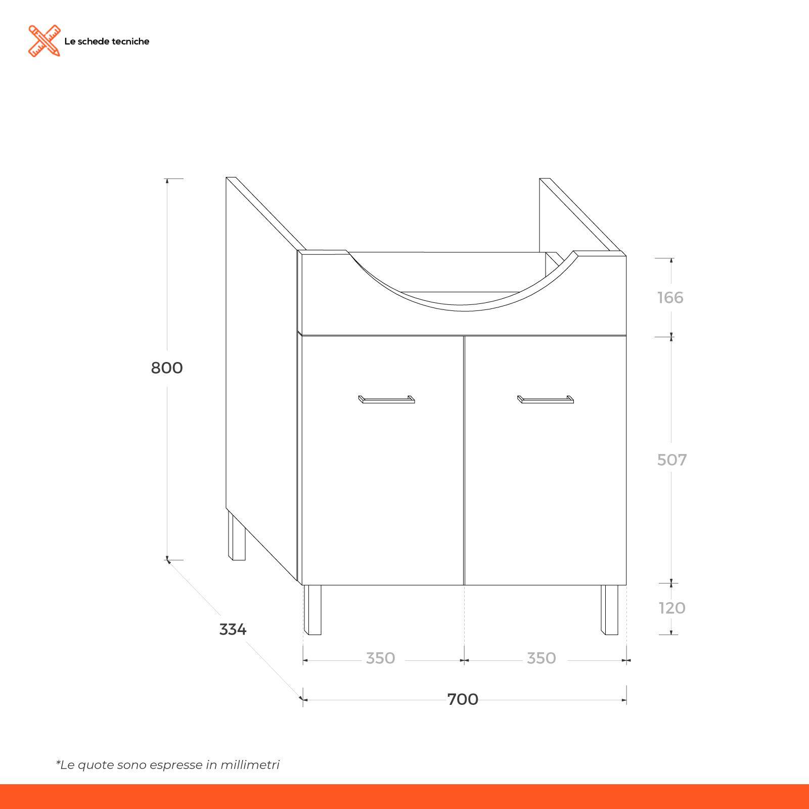 DecHome Mobile da Ingresso 2 in 1 con Specchio da Parete 75x3.5x75 cm e  Cassetto 75x30.5x20 cm colore Grigio e Bianco - 842DHWT2