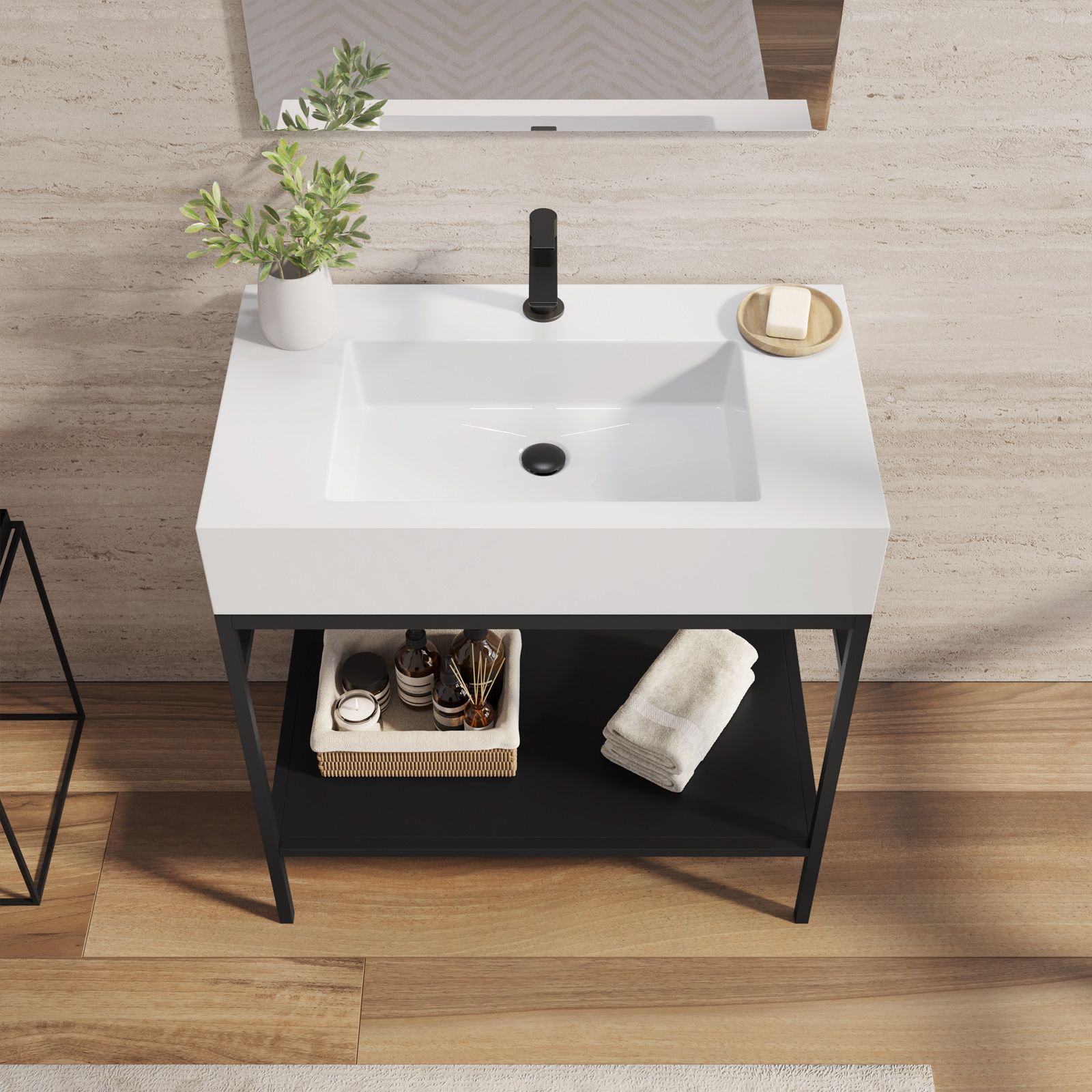 DEGHI MOBILI Mobile Bagno A Terra 80 Cm Con Lavabo Grigio E Specchio Led -  Axis Plus | Mobili A Terra ~ Senigallia Skating