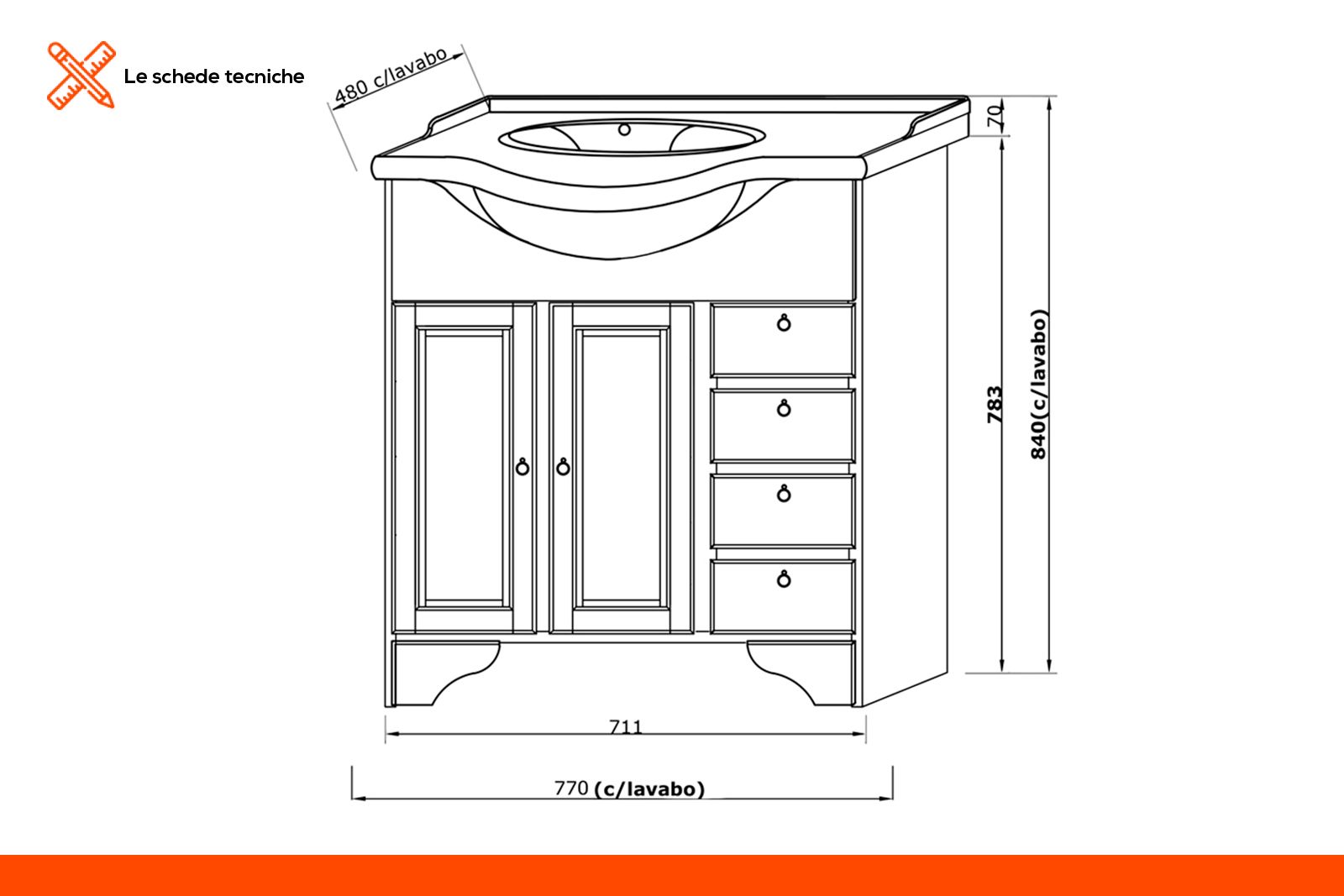 Pensile bagno in arte povera - DLPEV SHOP