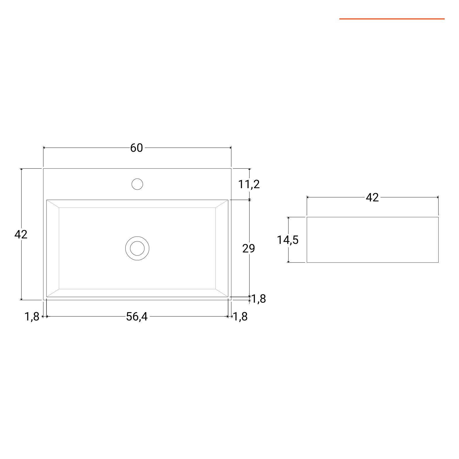 Sottobicchiere con display Misure: 0,5 cm x 11 cm x 11 cm Materiale:  ceramica Peso netto: 135 gr. — Azulejossola