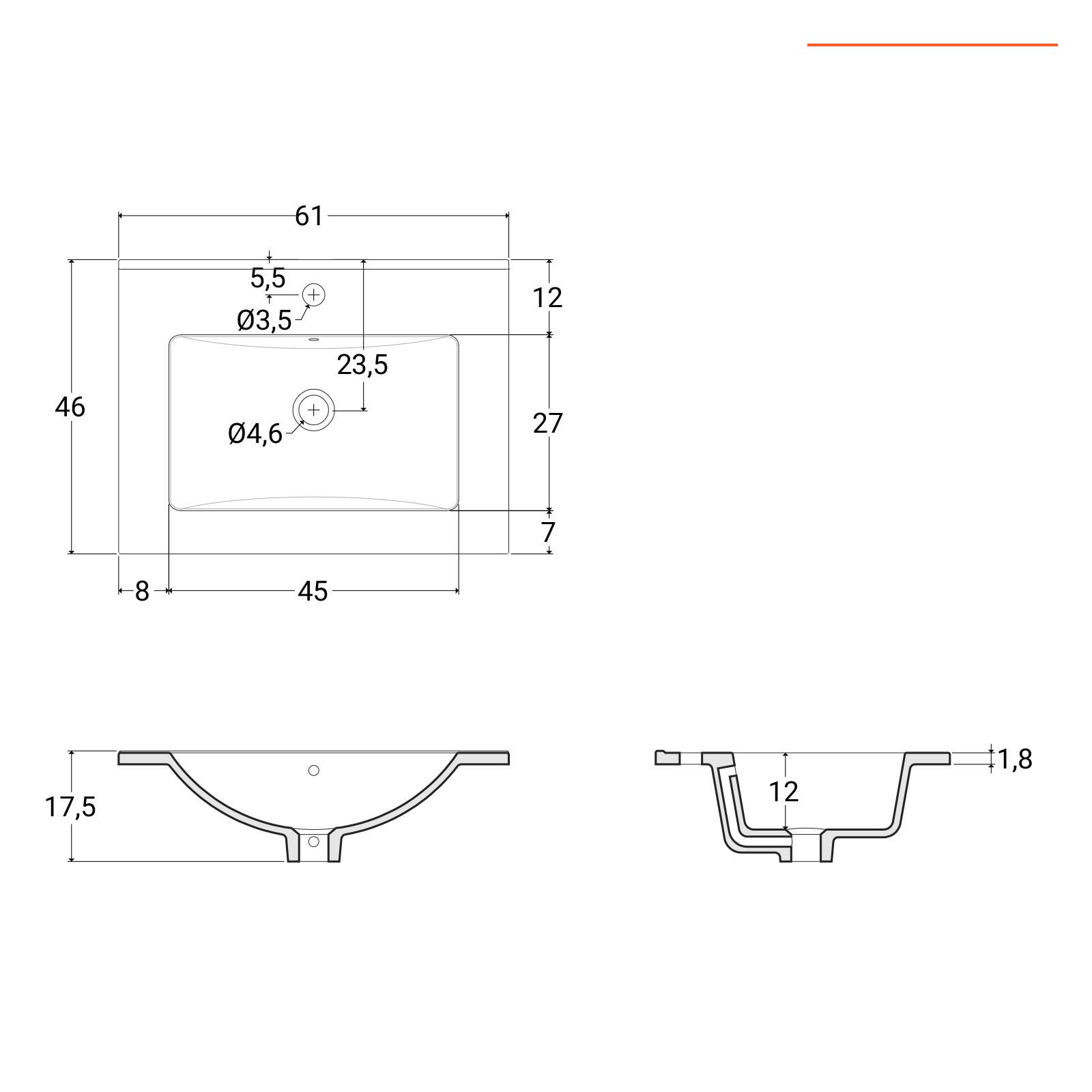 Mobile bagno sospeso 60 cm rovere africa maniglie nere con lavabo e  specchio - Rebus