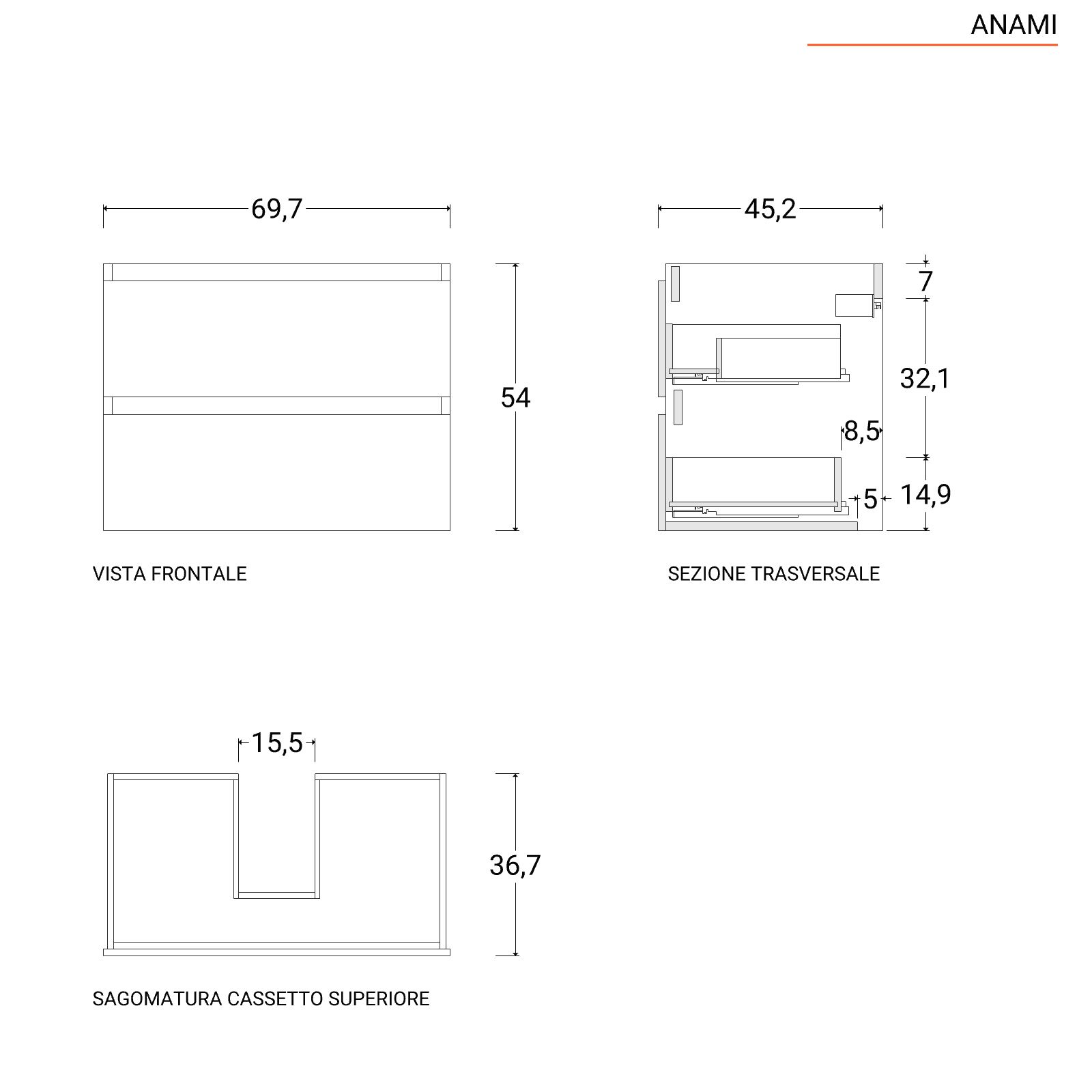 mobile bagno in bianco/verdemela - BENIGNIMOBILI SRL