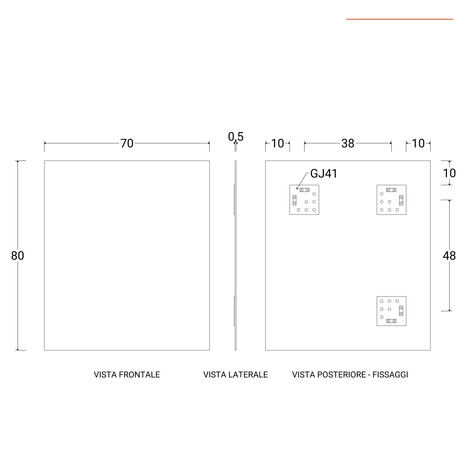 Mobili bagno sospesi 80 cm Rovere chiaro con colonna, Made in Siviglia -  Ceramica Sud