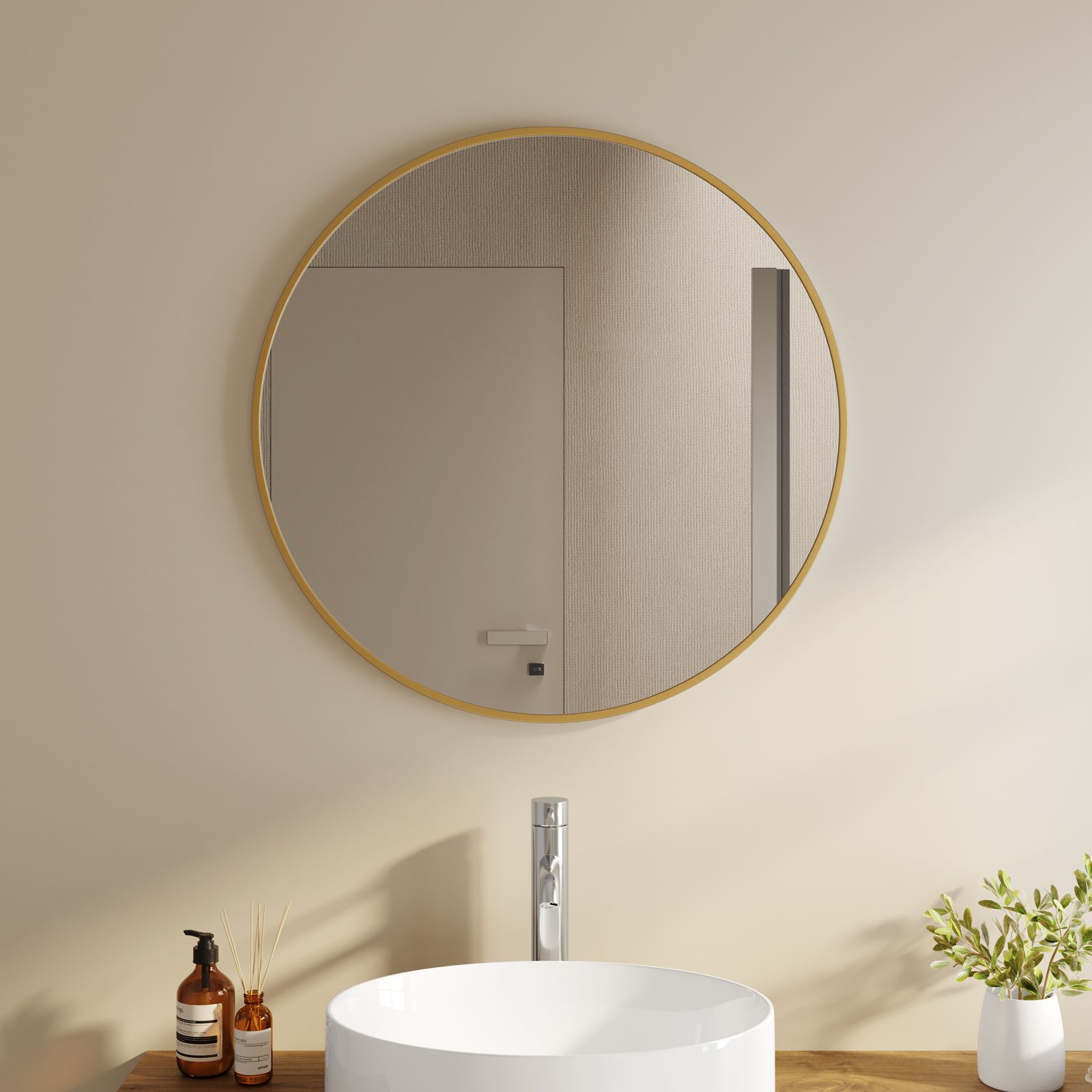 Mobile bagno sospeso portalavabo sx 120 cm rovere portofino con lavabo  bianco marmo - Nancy